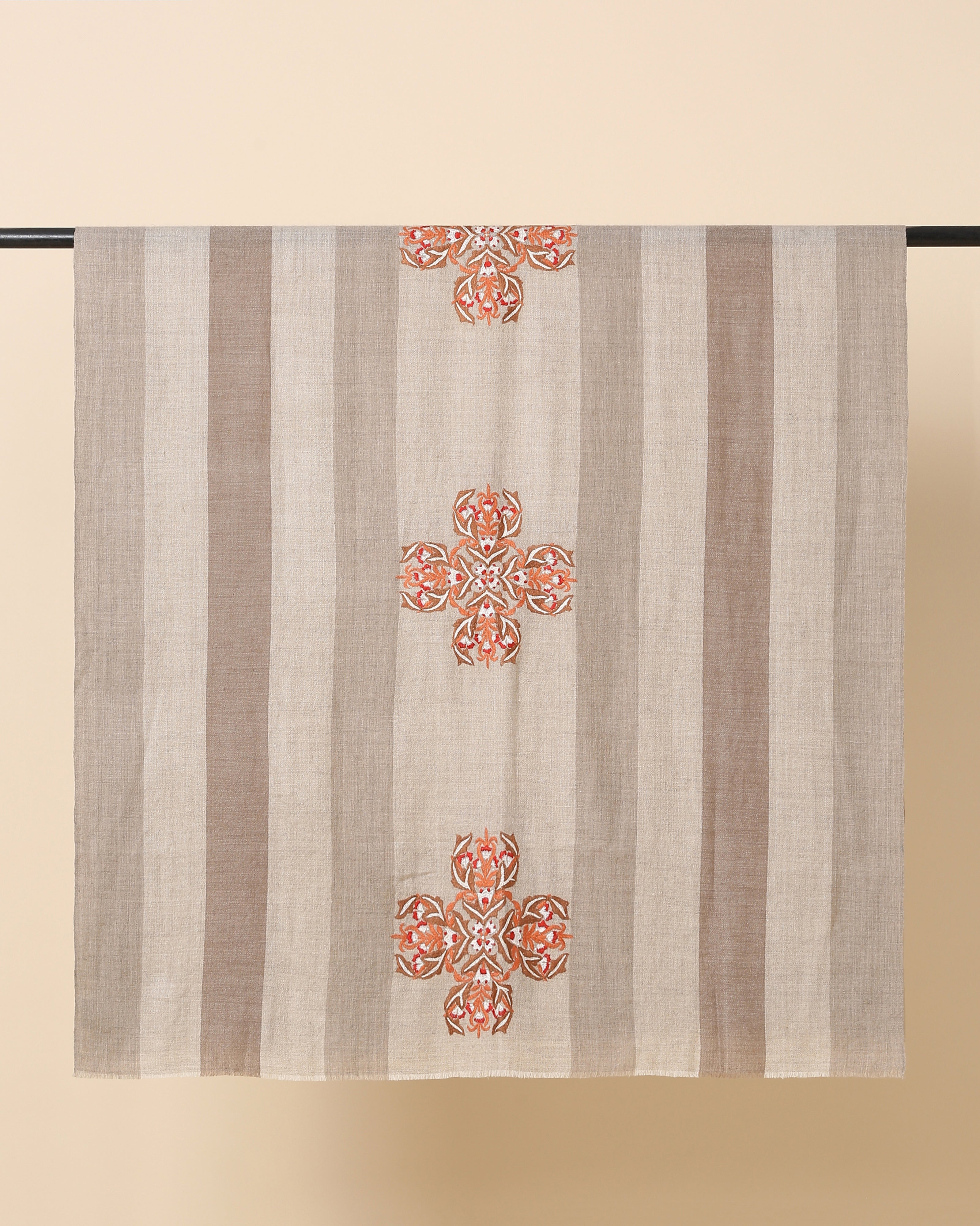 Ketlyn Kashmir Sozni Embroidery Pashmina Shawl