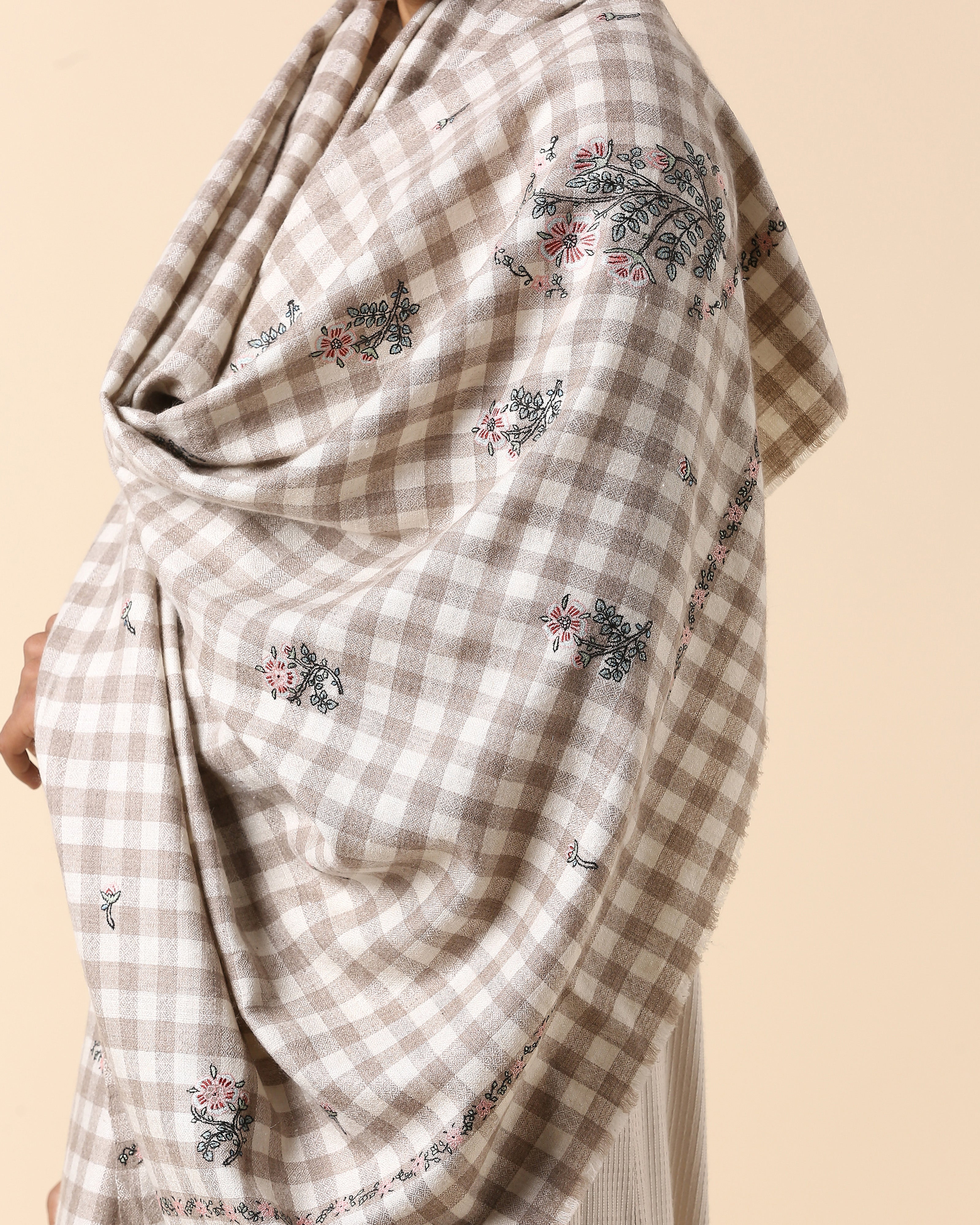 Amey Kashmir Sozni Embroidery Pashmina Shawl