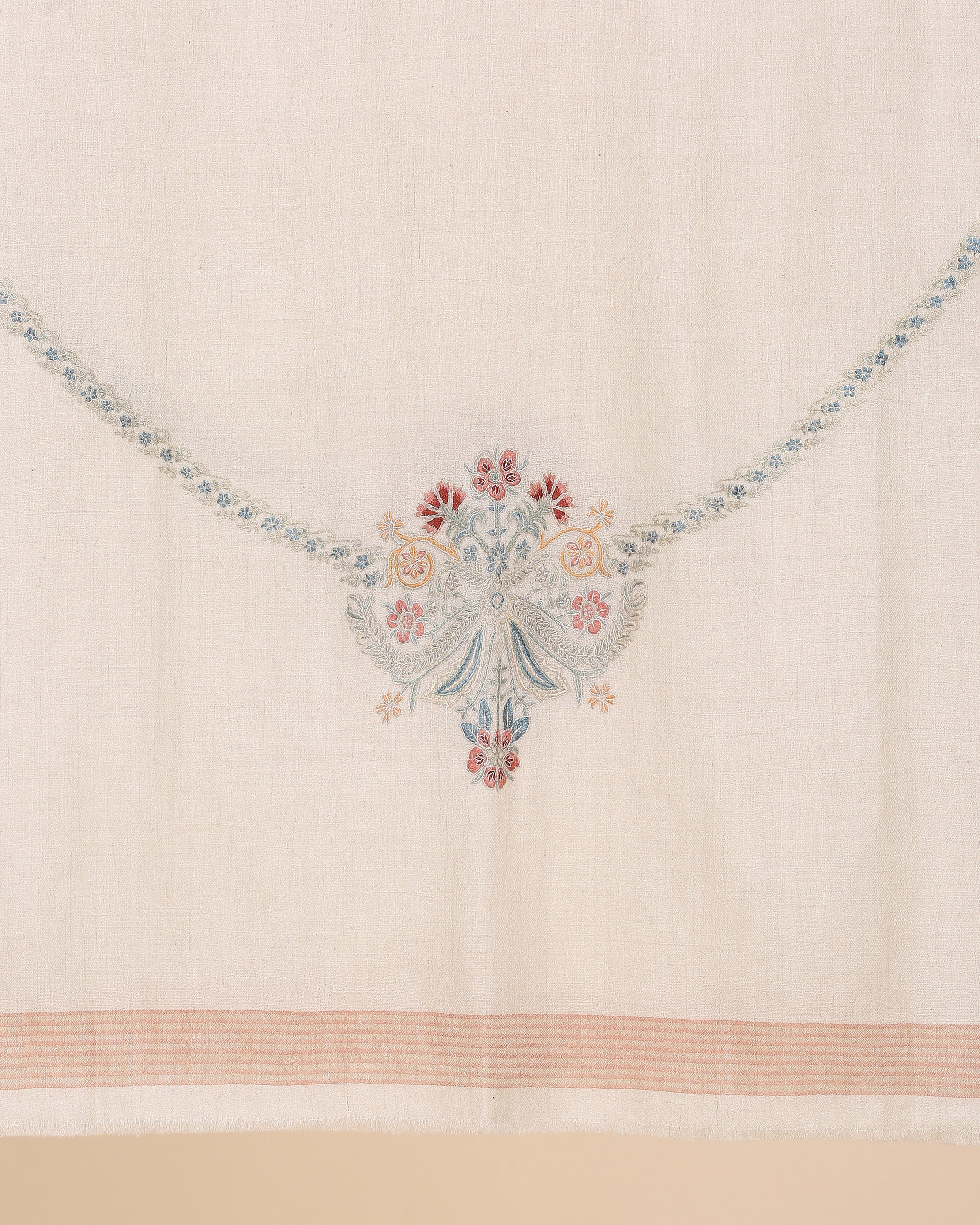 Bethany Kashmir Sozni Embroidery Pashmina Shawl