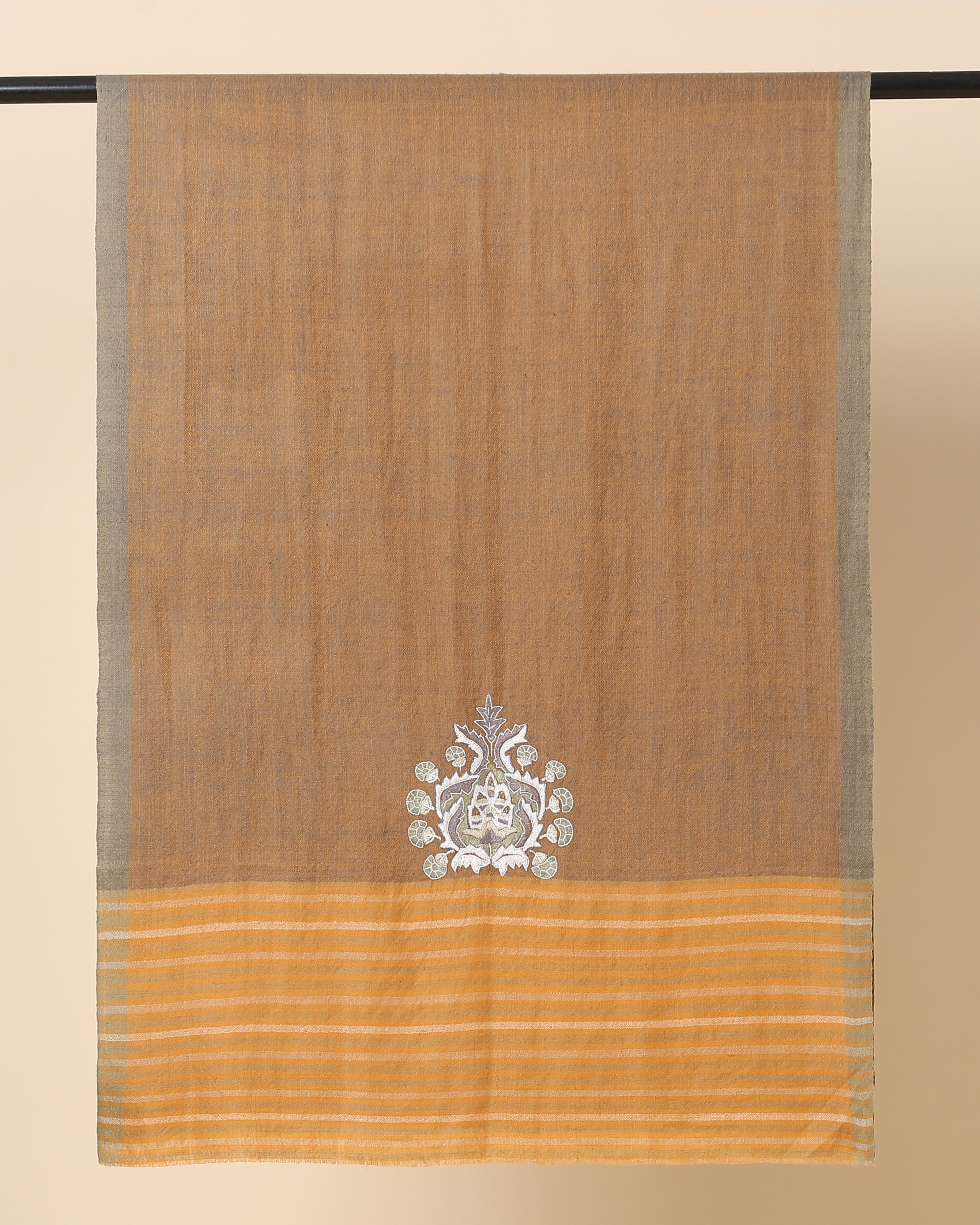 Kourtney Kashmir Sozni Embroidery Pashmina Stole