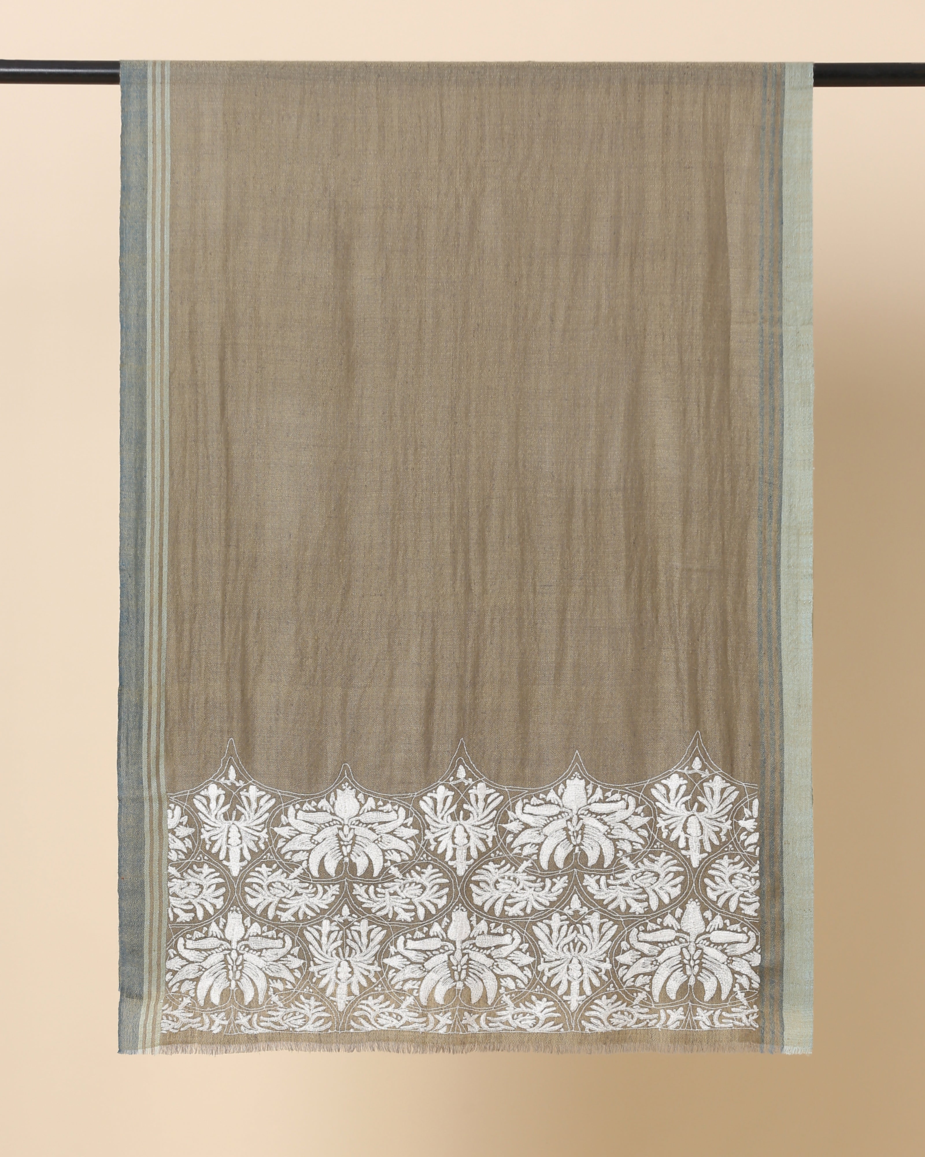 Kendall Kashmir Sozni Embroidery Pashmina Stole