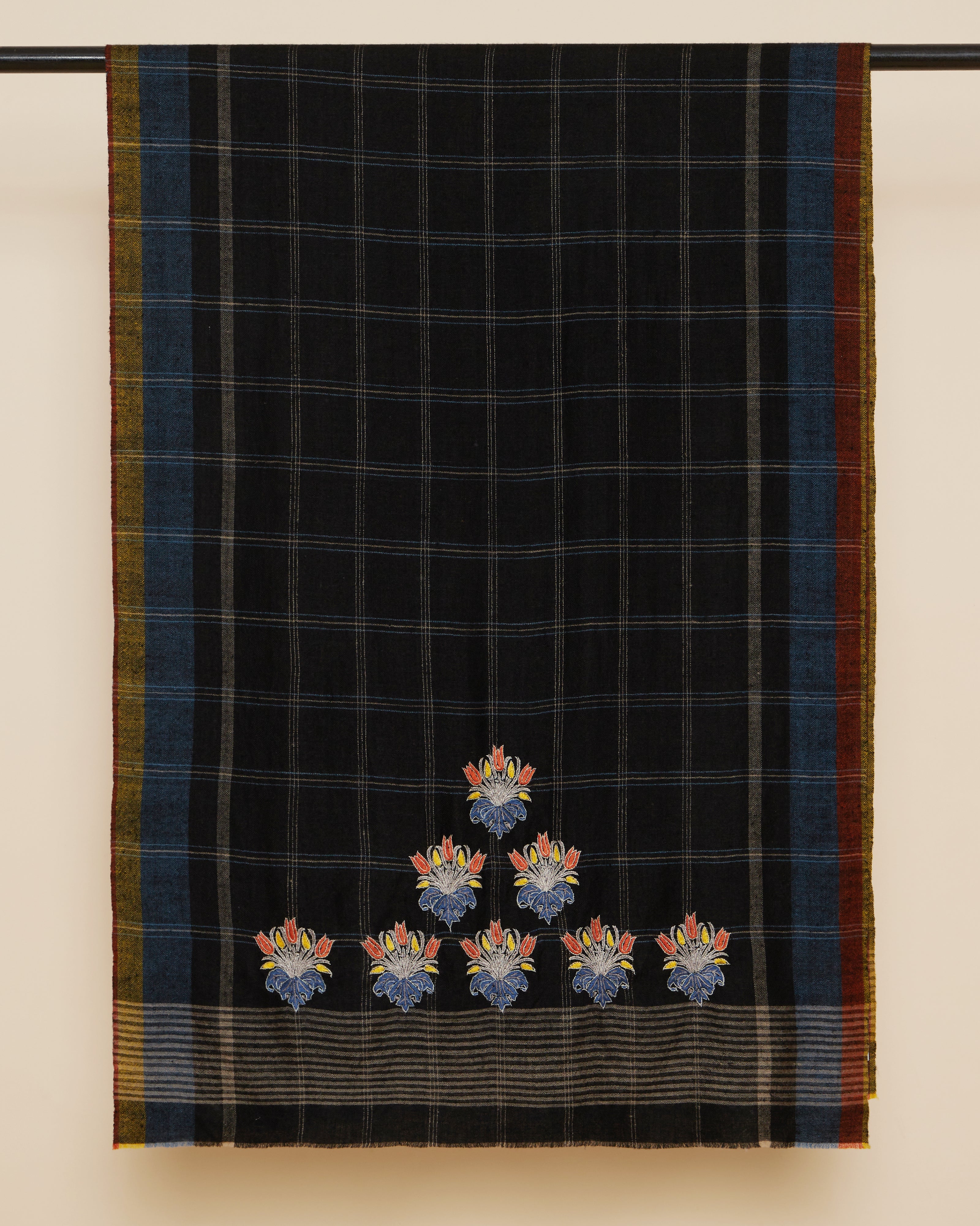 Amora Kashmir Sozni Embroidery Pashmina Stole