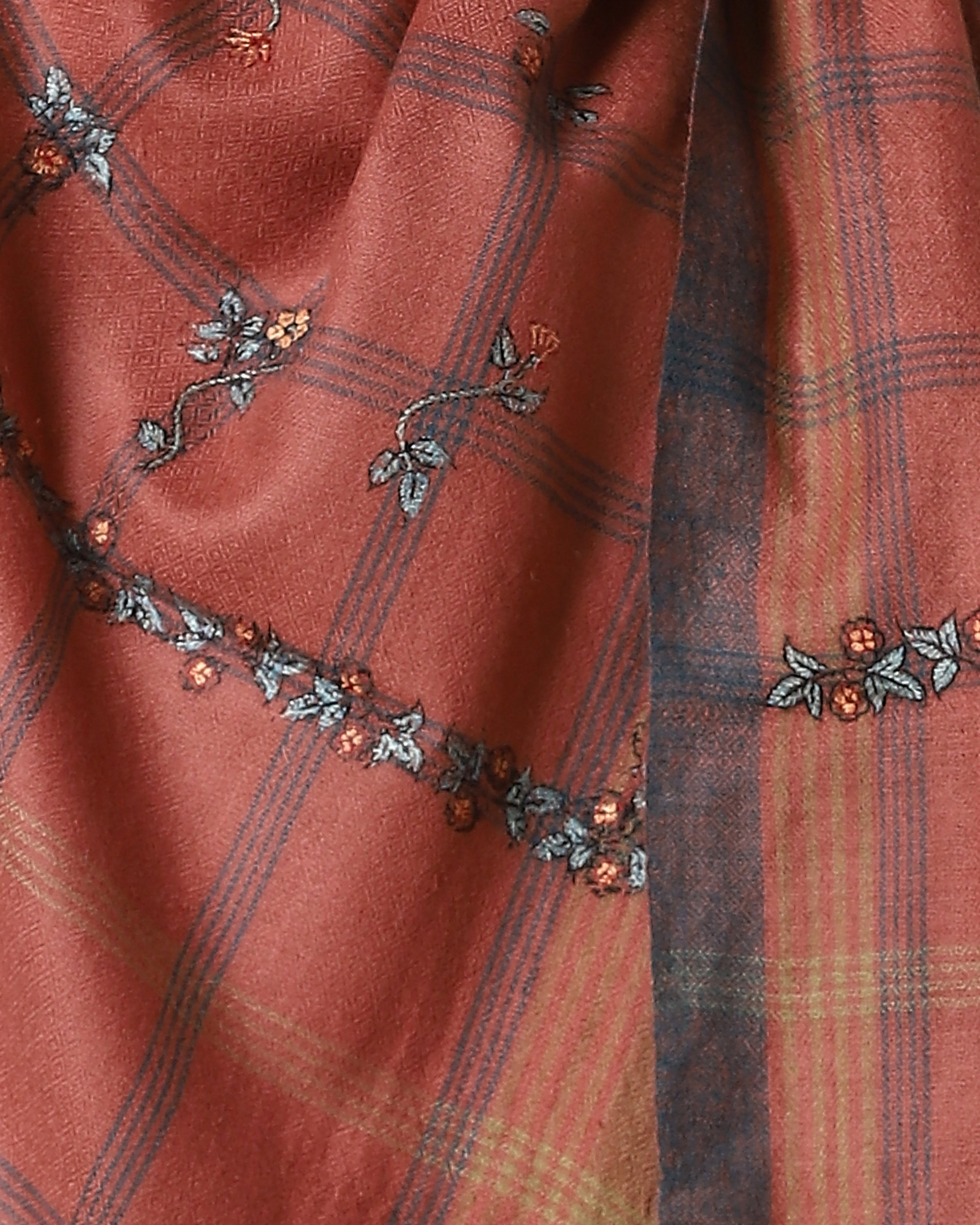 Elyana Kashmir Sozni Embroidery Pashmina Stole