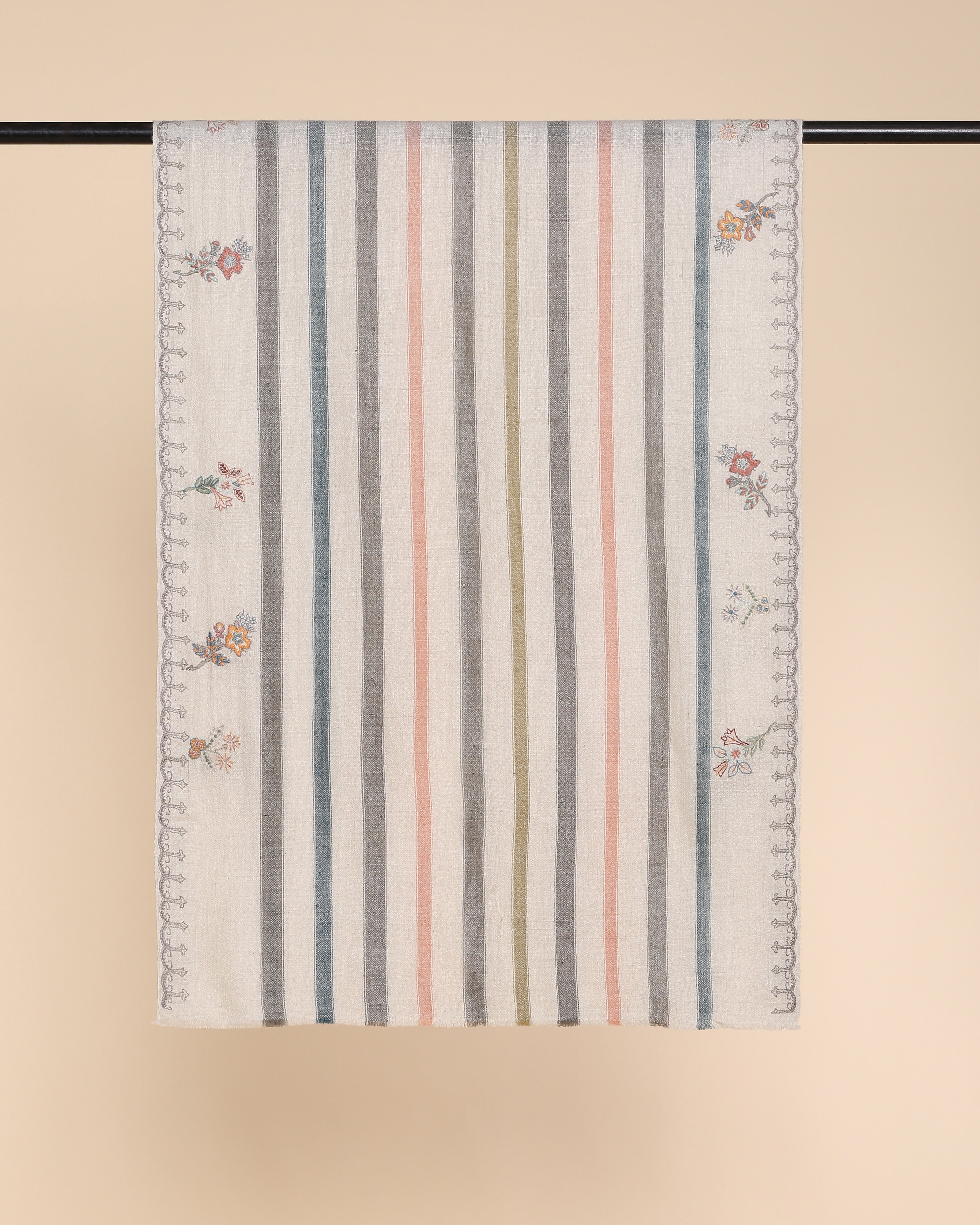 Stella Kashmir Sozni Embroidery Pashmina Stole