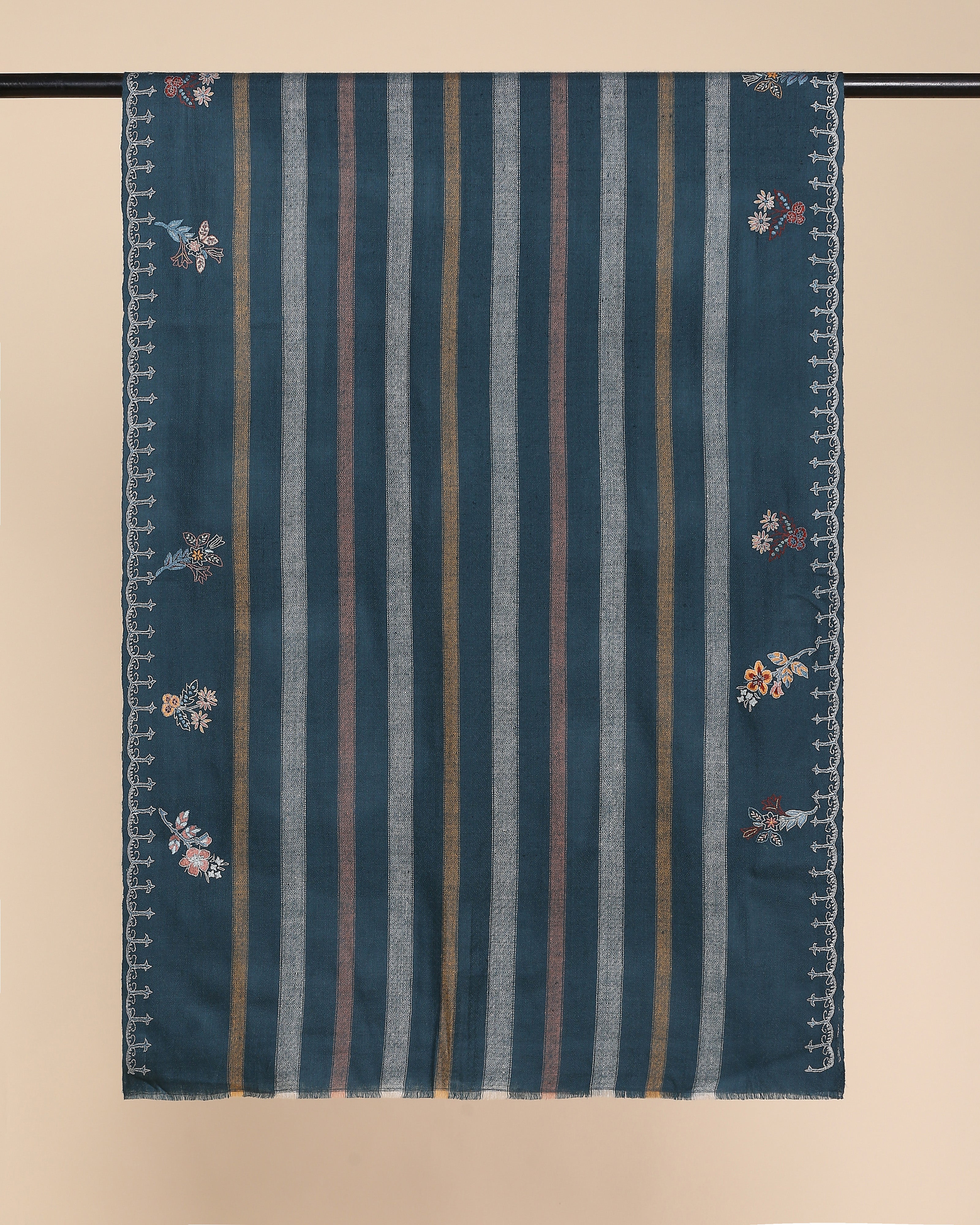 Stella Kashmir Sozni Embroidery Pashmina Stole