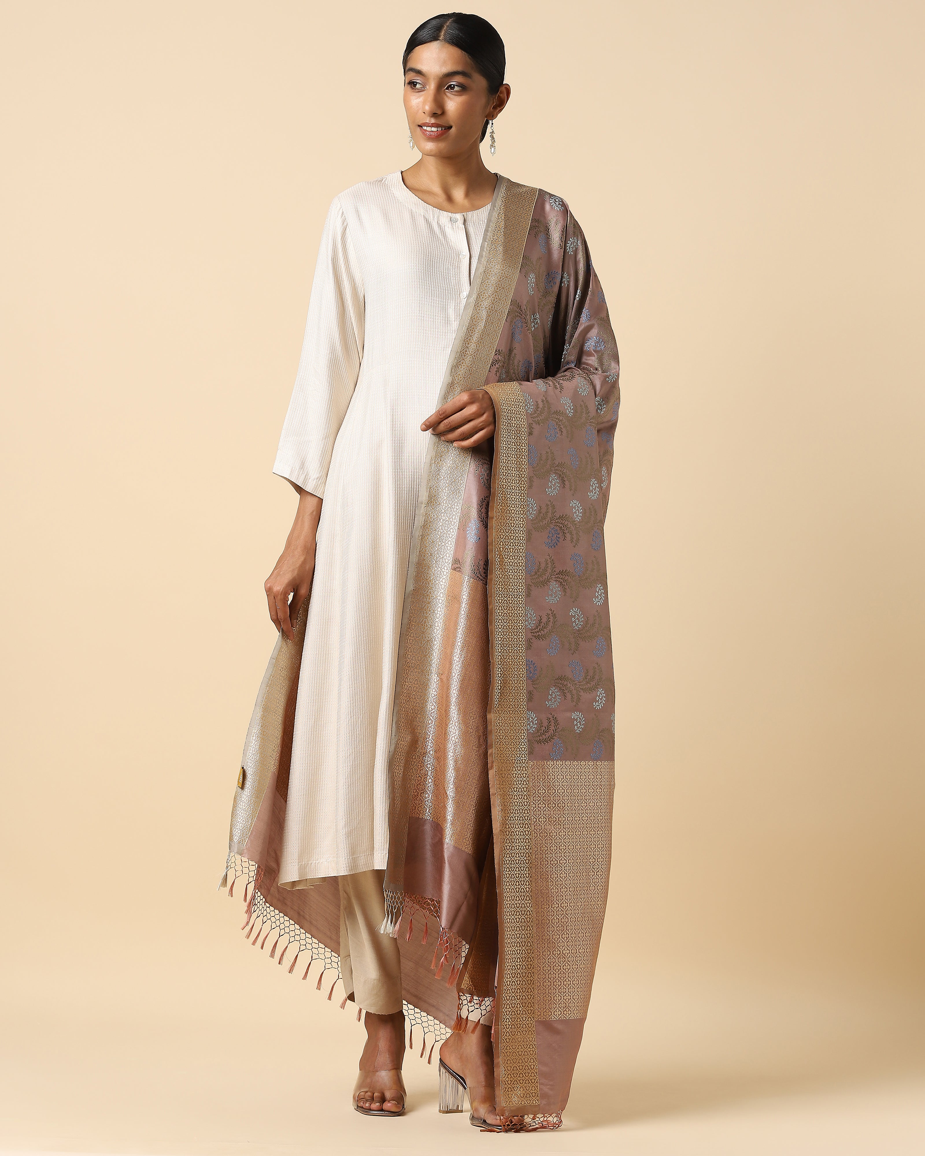 Trivia Banarasi Kadwa Silk Dupatta