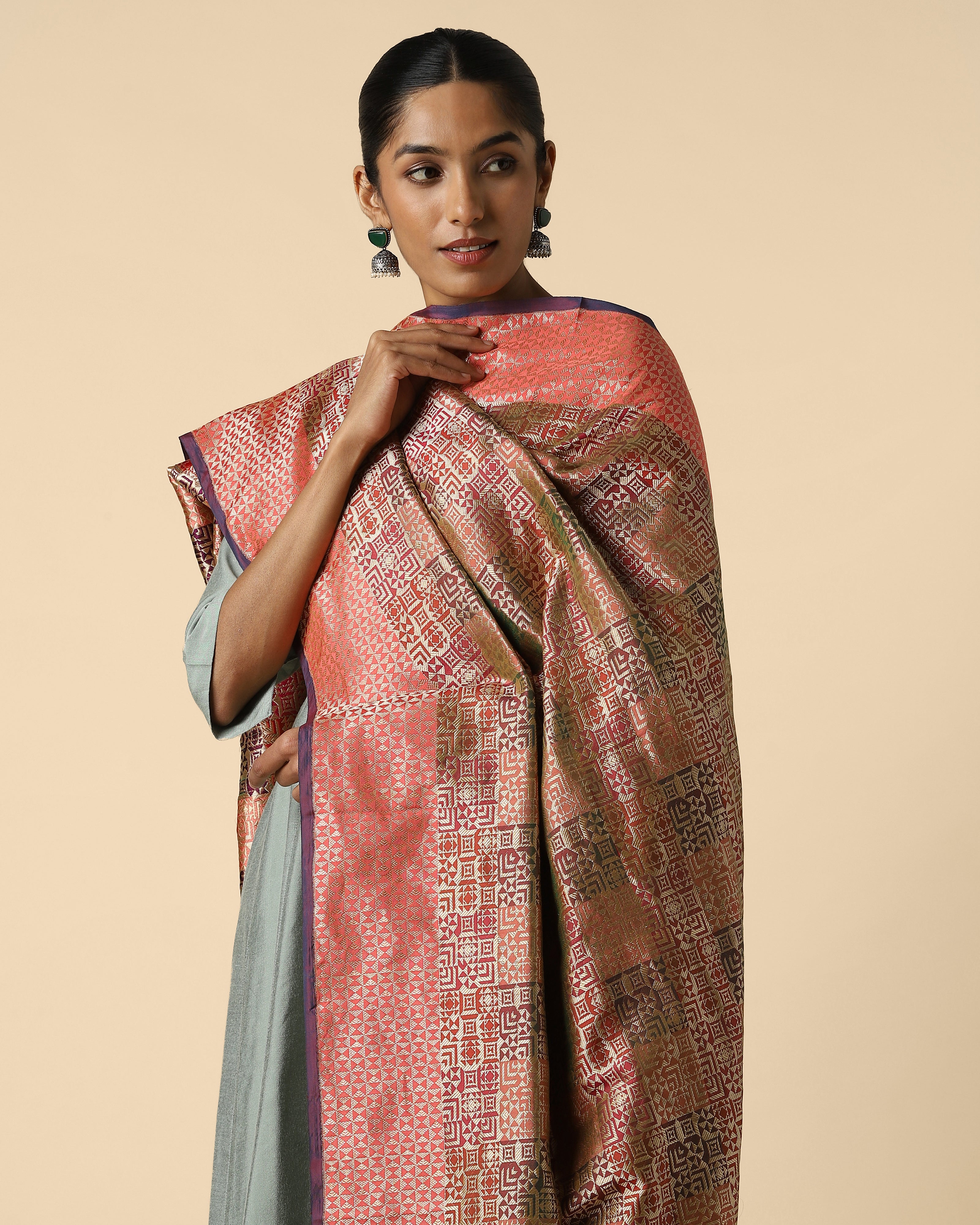 Sumona Banarasi Kadwa Silk Dupatta