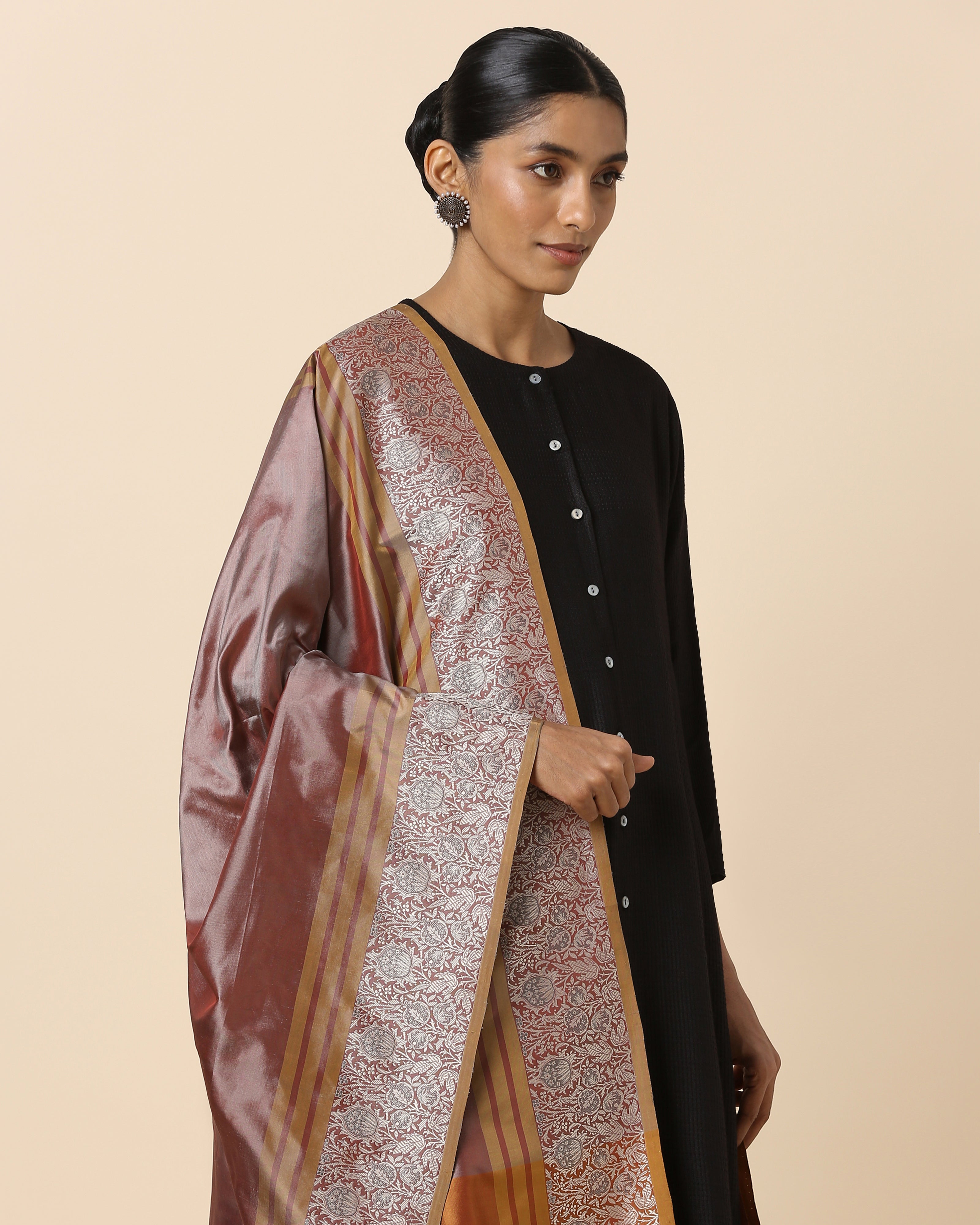 Rewati Banarasi Kadwa Silk Dupatta