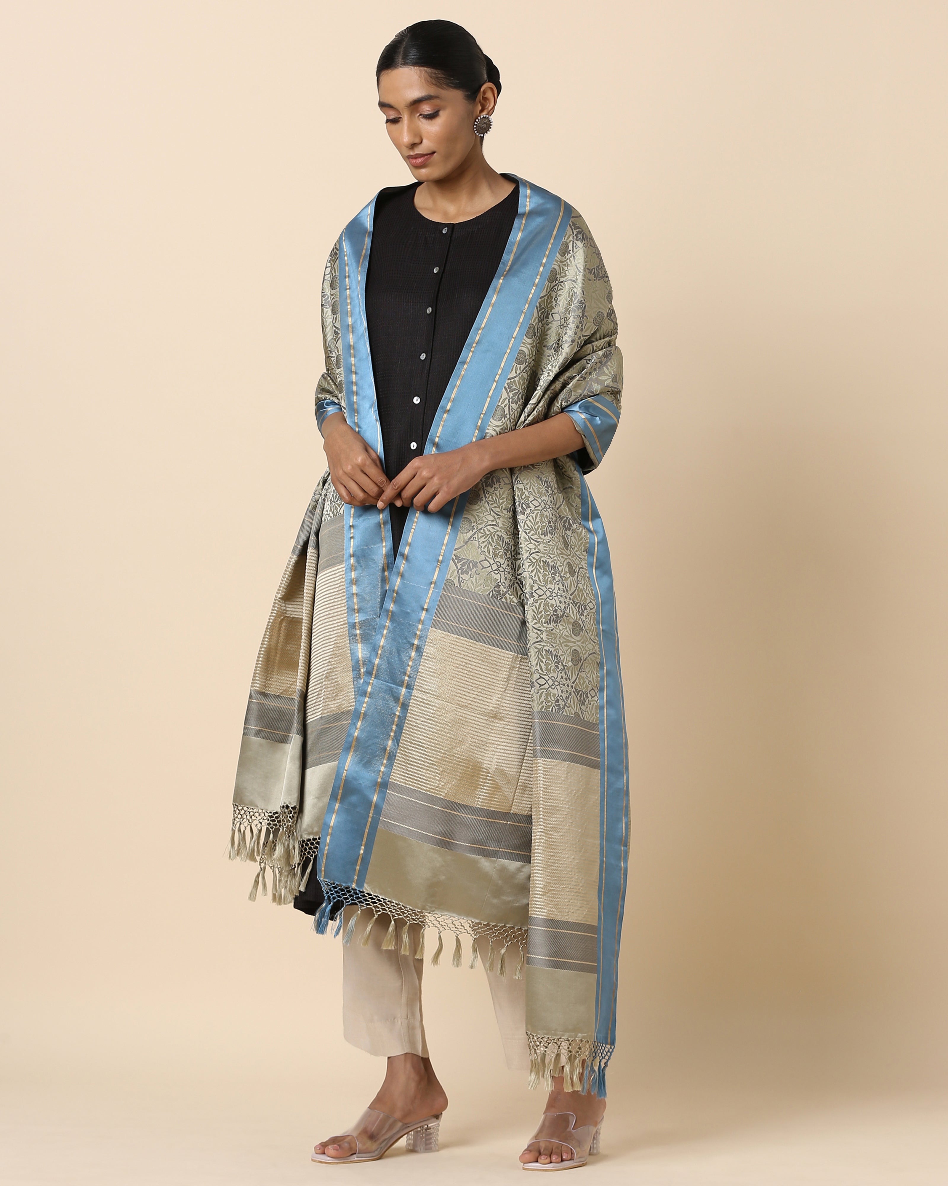 Prerita Banarasi Tanchoi Silk Dupatta