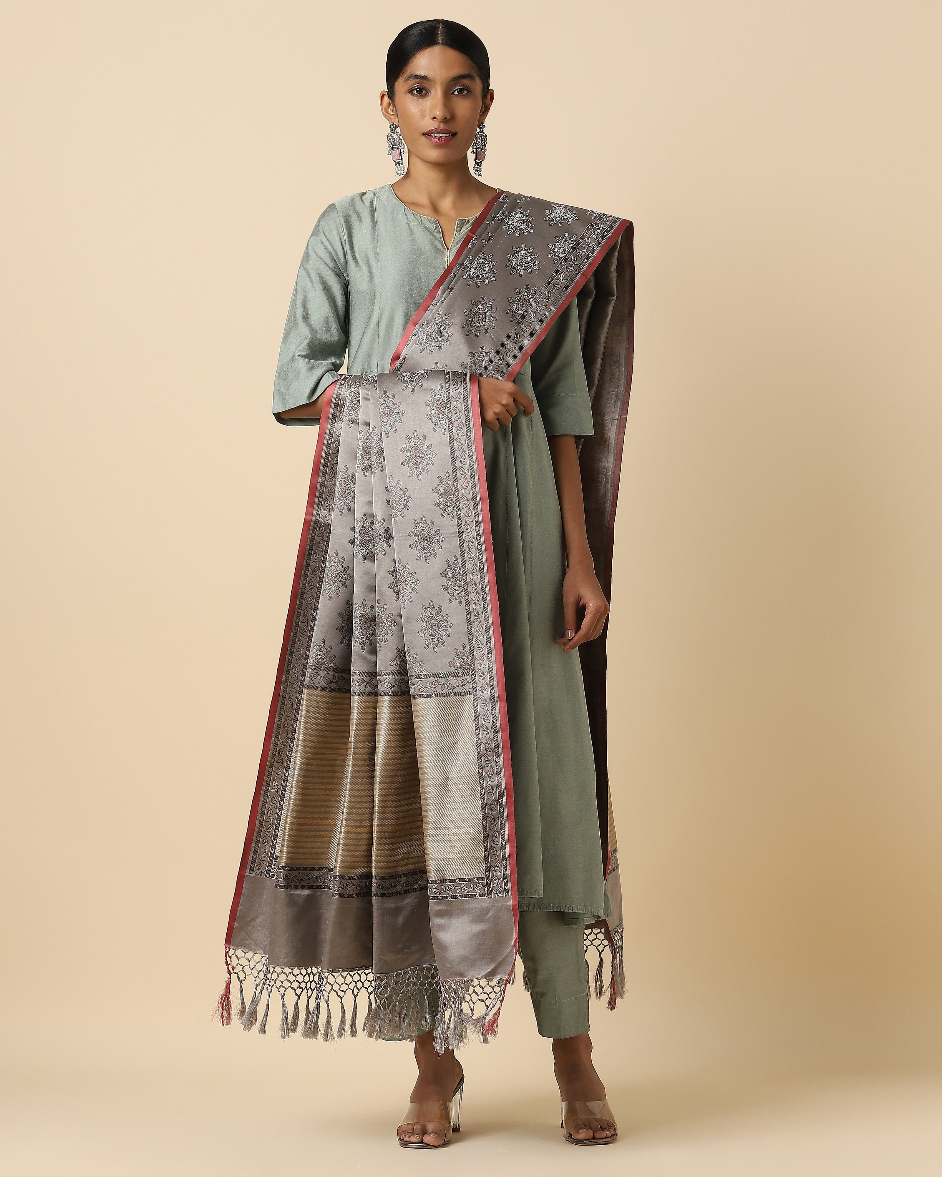 Prisha Banarasi Tanchoi Silk Dupatta