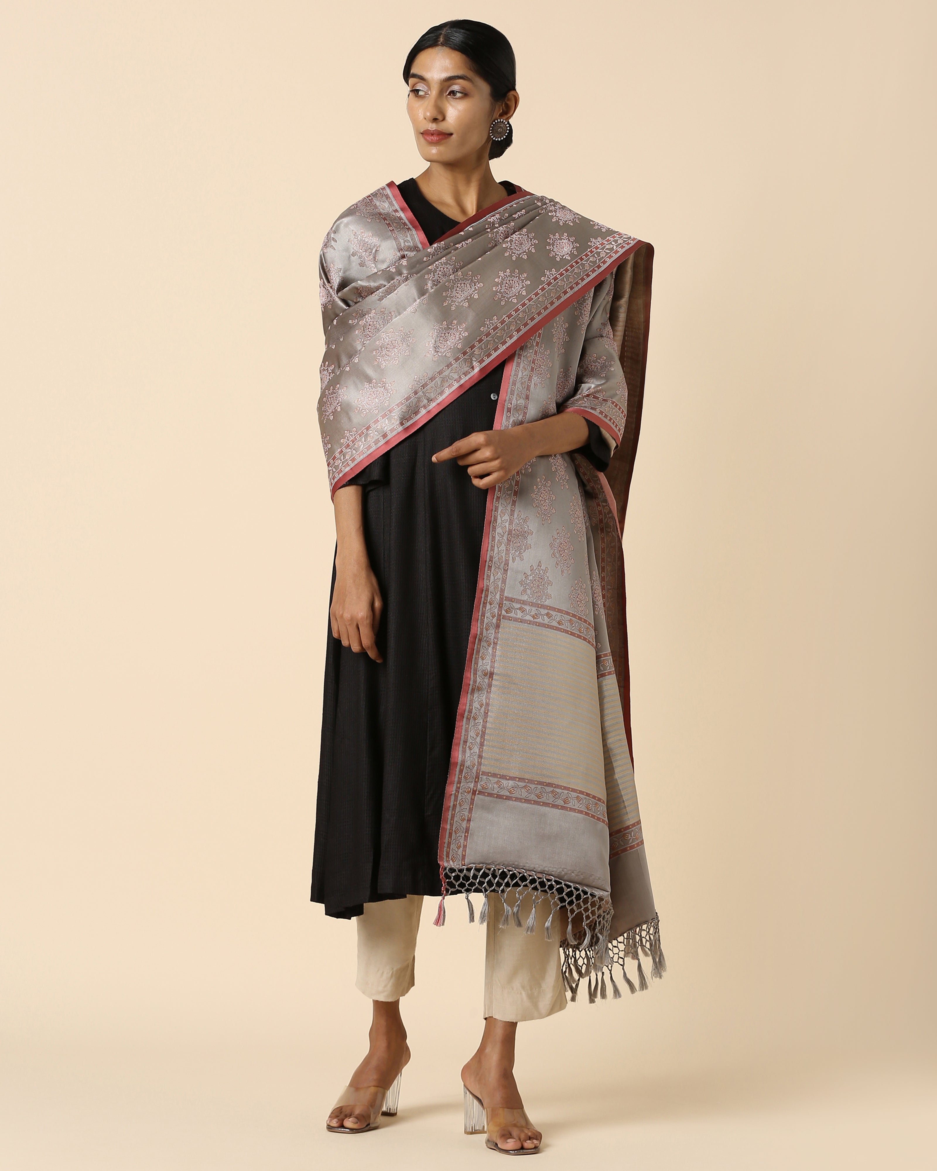 Prisha Banarasi Tanchoi Silk Dupatta