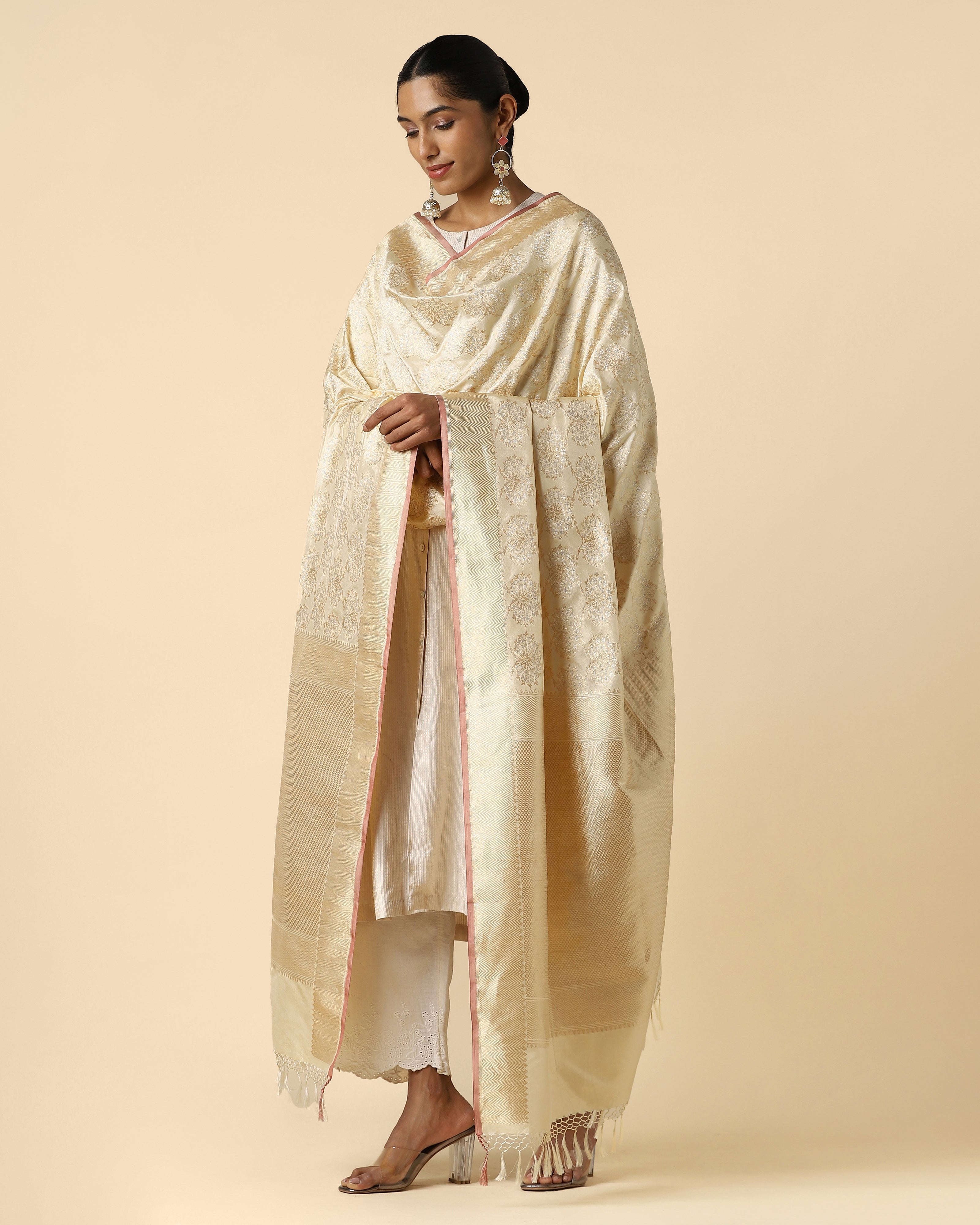Edha Banarasi Kadwa Silk Dupatta