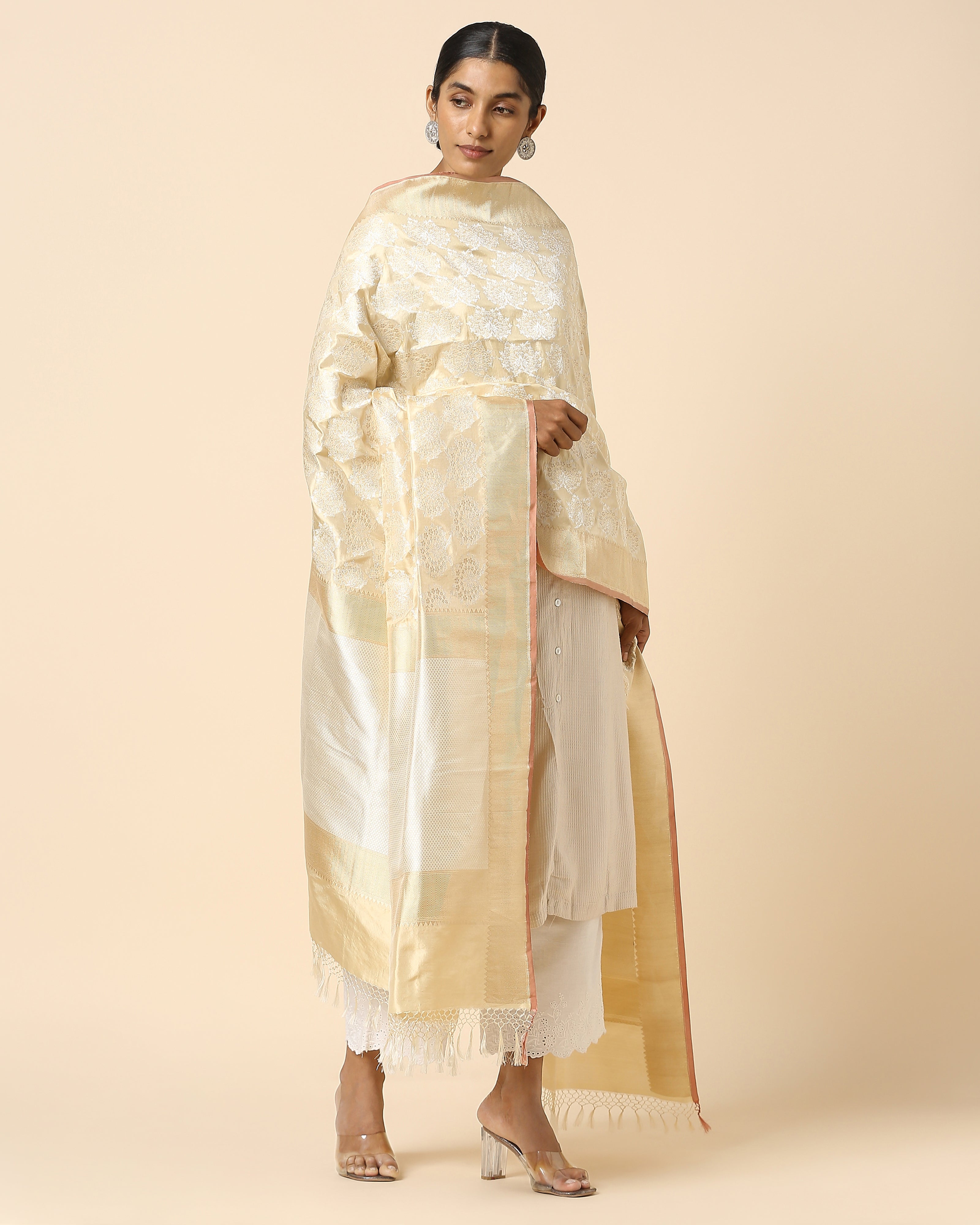 Edha Banarasi Kadwa Silk Dupatta