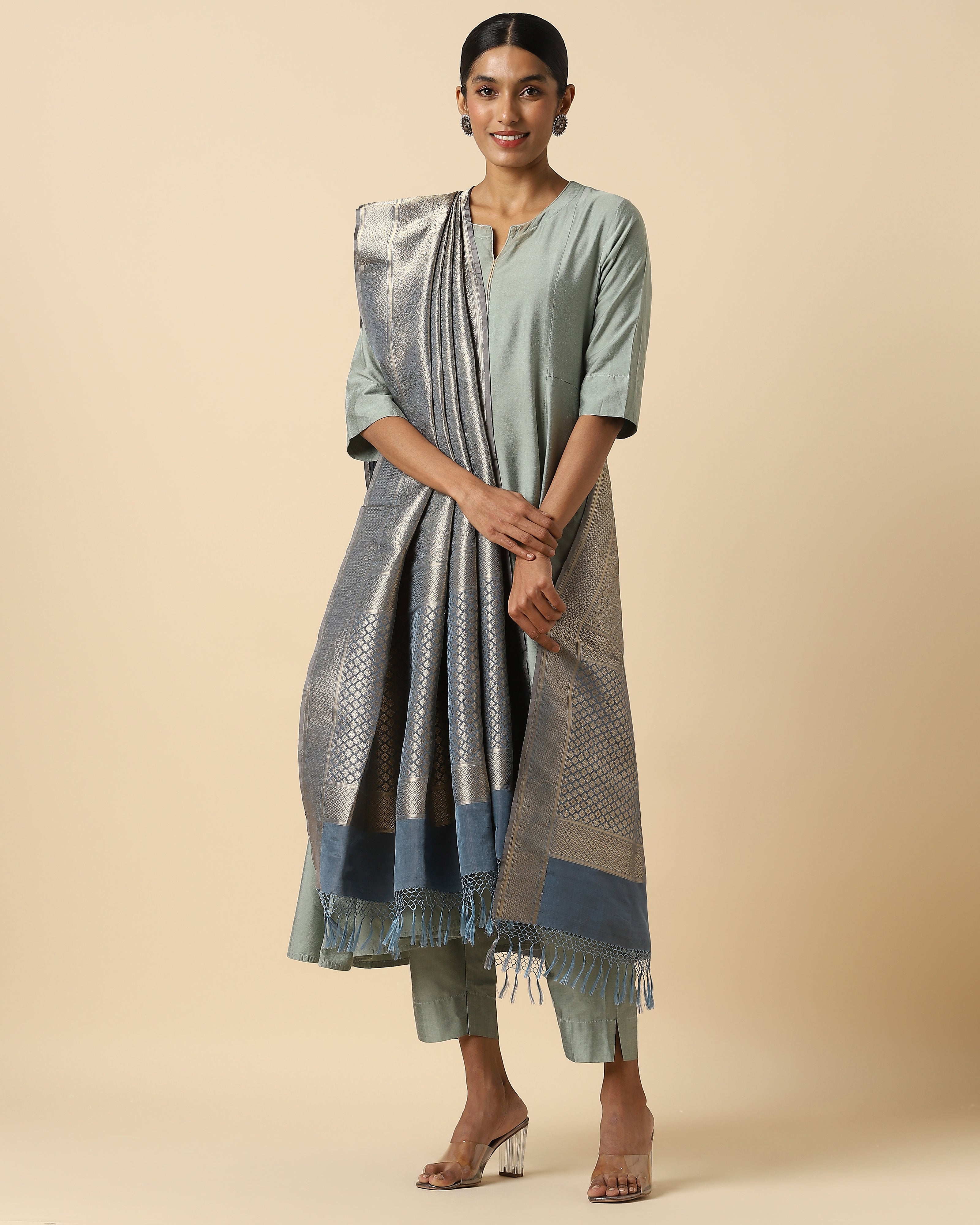 Fahari Banarasi Fekwa Silk Dupatta