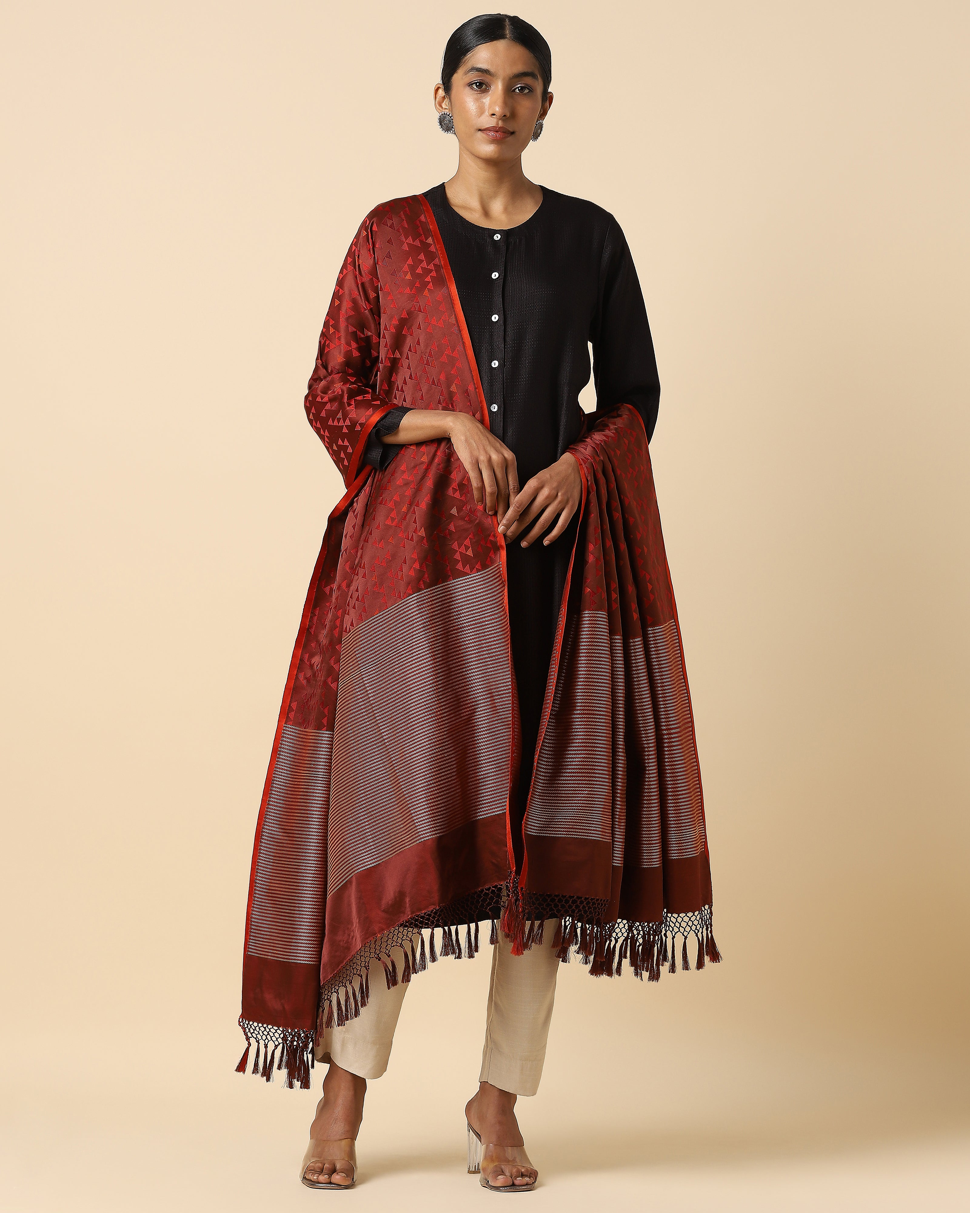 Kairah Banarasi Tanchoi Silk Dupatta