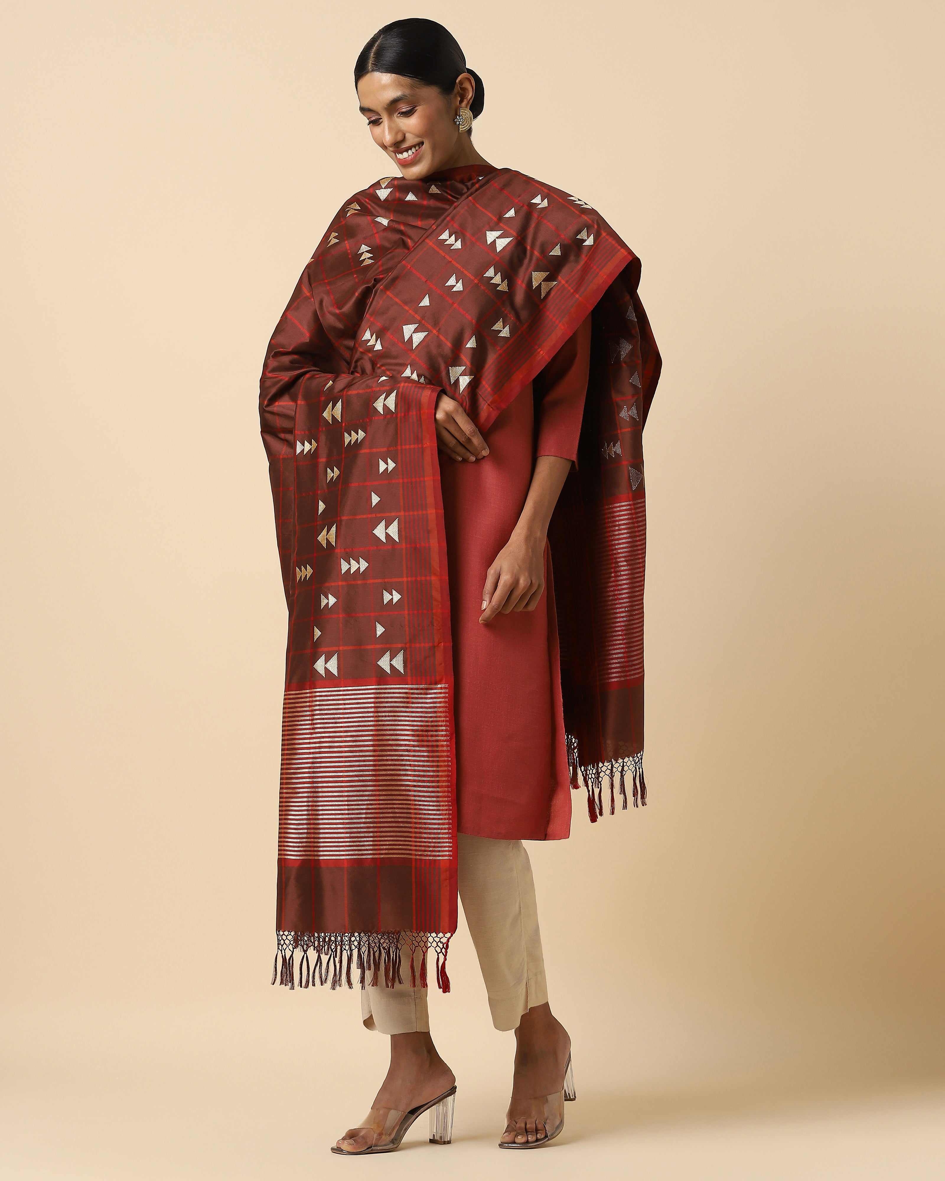 Smruti Banarasi Kadwa Silk Dupatta