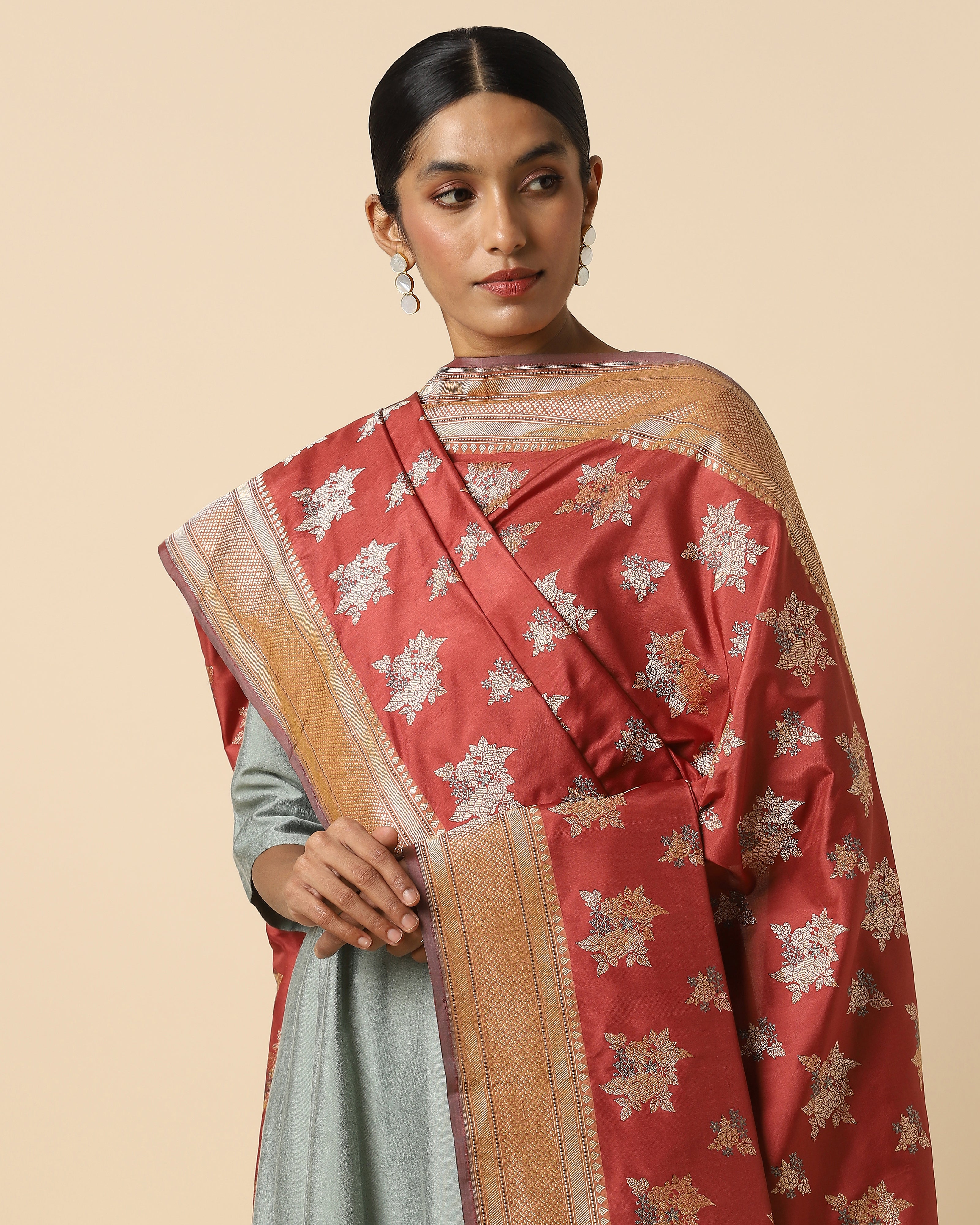 Amar Banarasi Kadwa Silk Dupatta