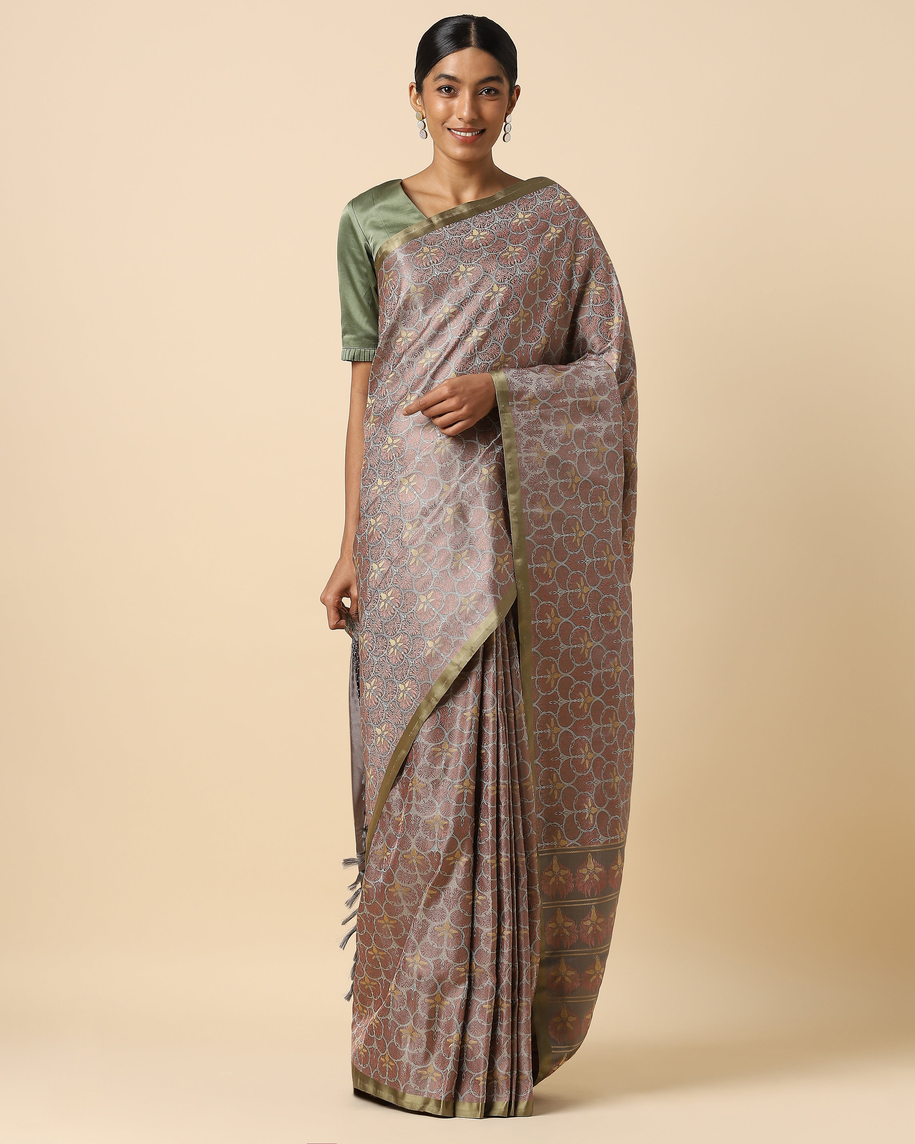 Shranti Banarasi Tanchoi Silk Saree
