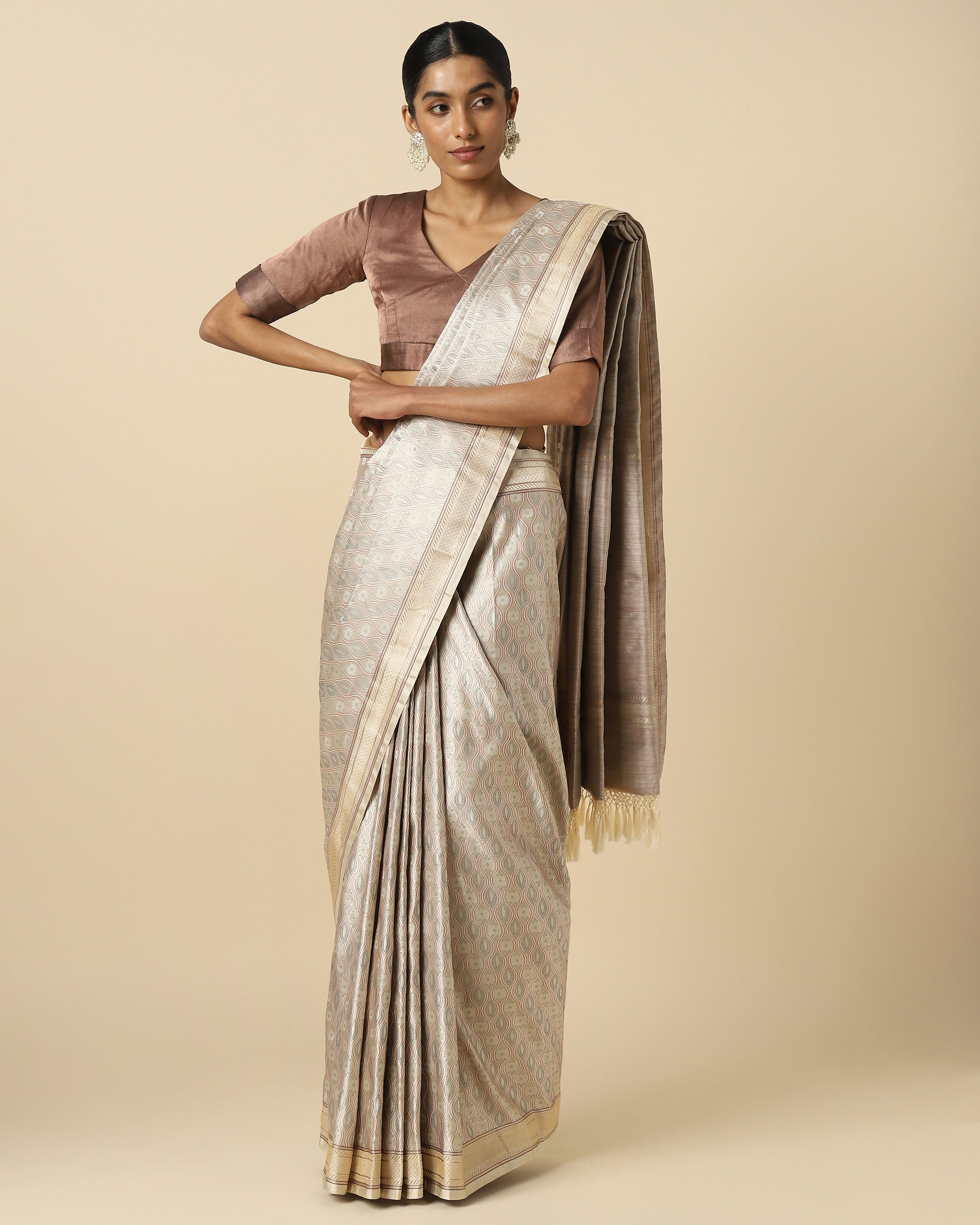 Samyukta Banarasi Tanchoi Silk Saree