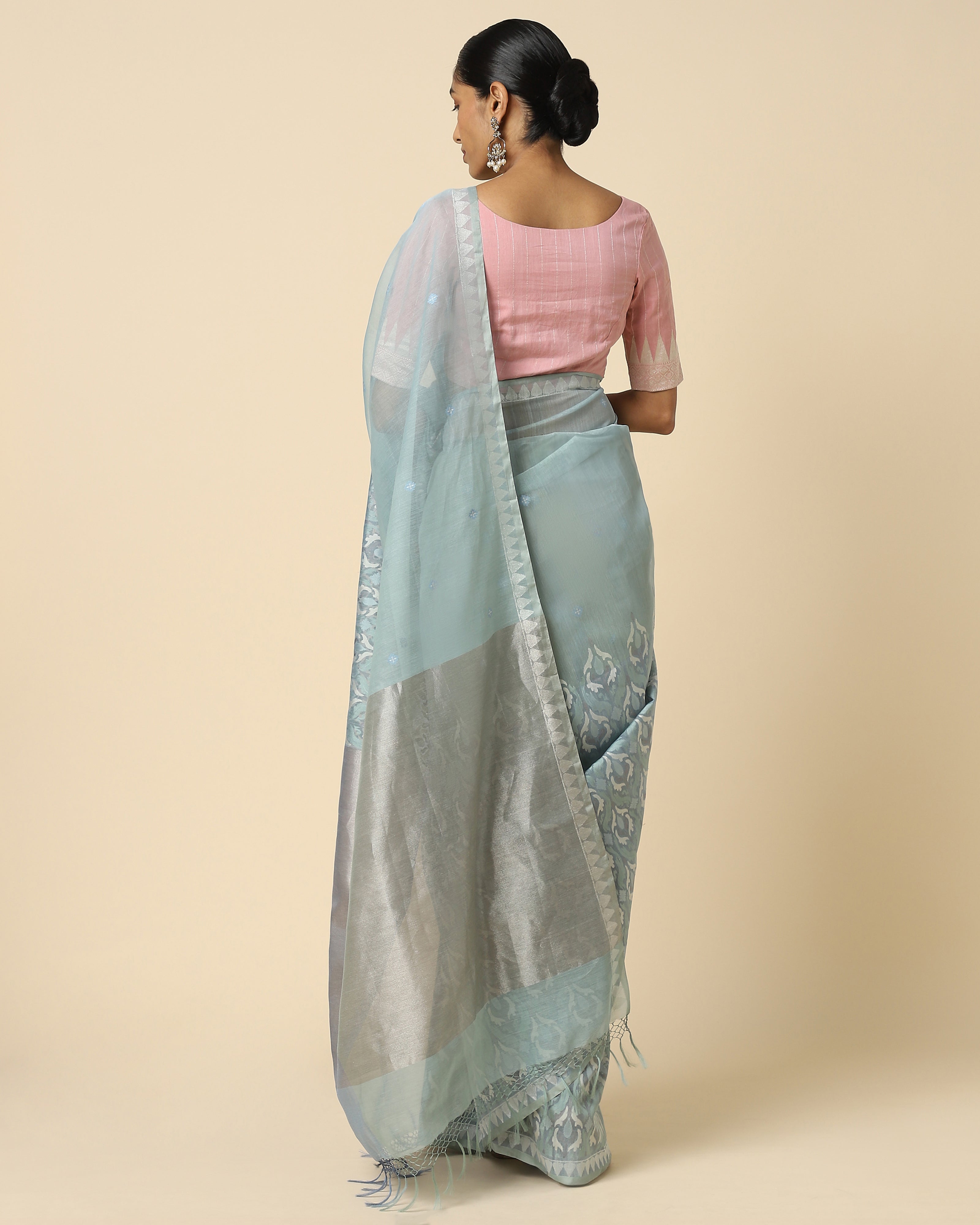 Pradhaya Banarasi Jamdani Silk Cotton Saree