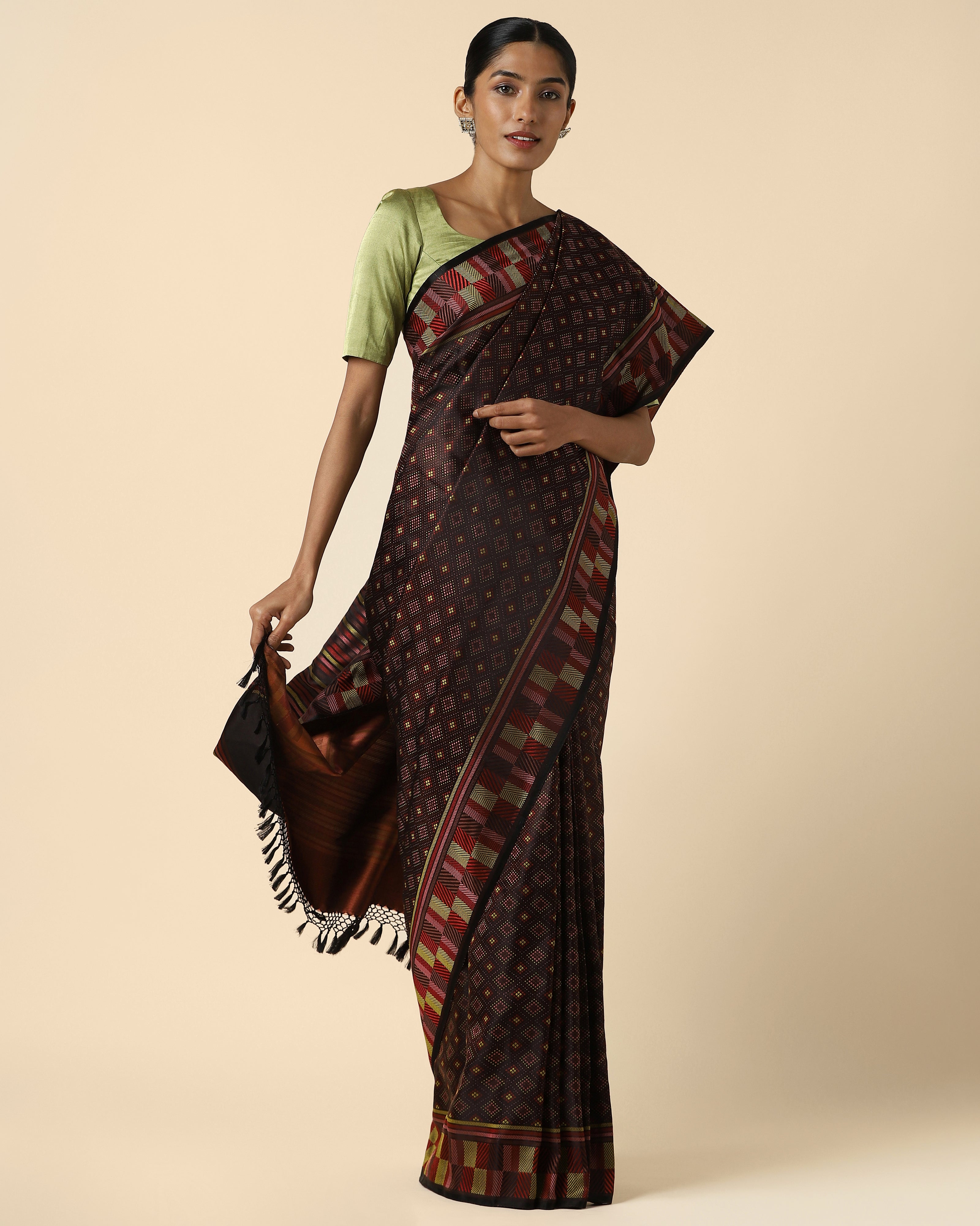 Kasvini Banarasi Tanchoi Silk Saree