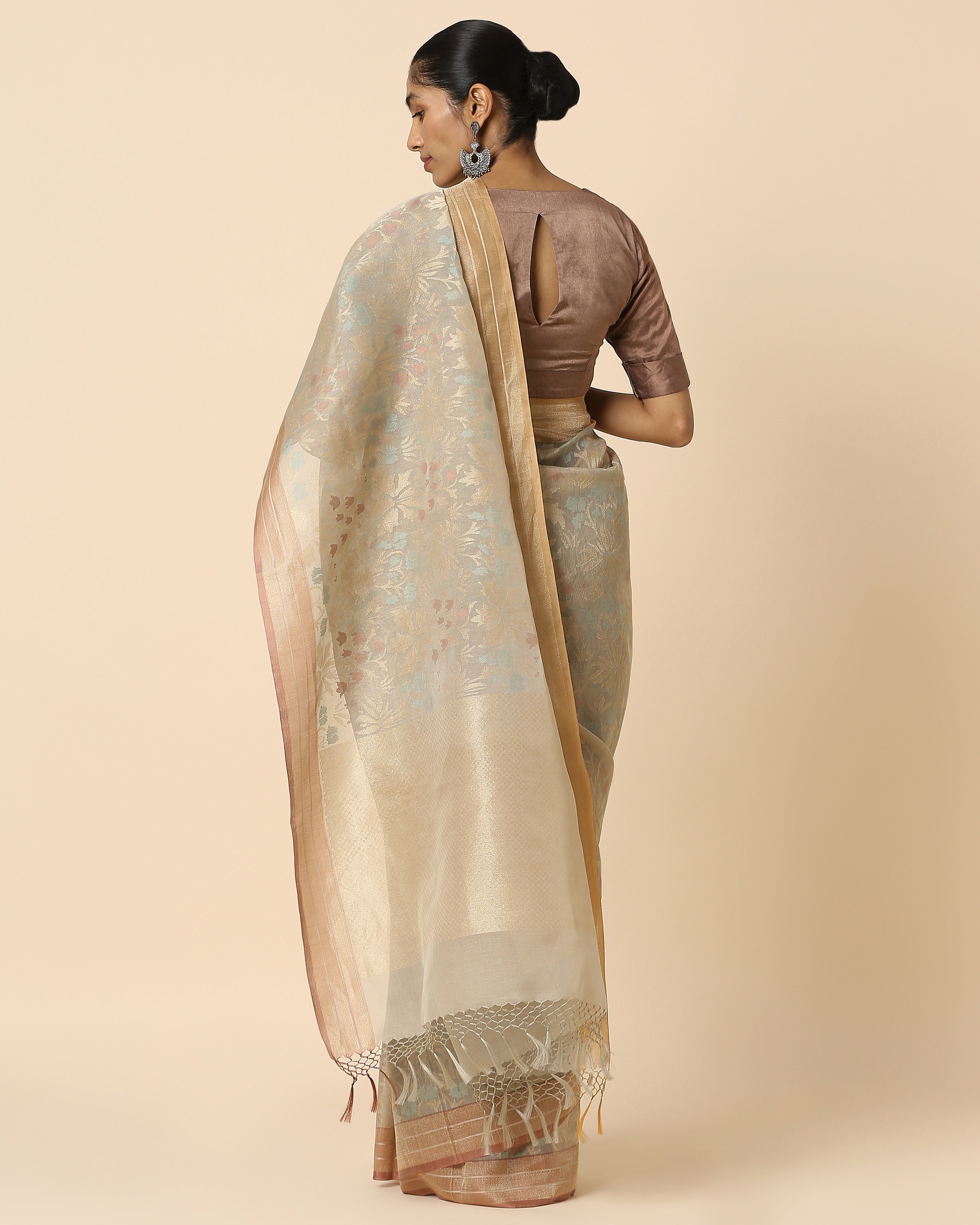 Namasvi Banarasi Jamdani Silk Cotton Saree