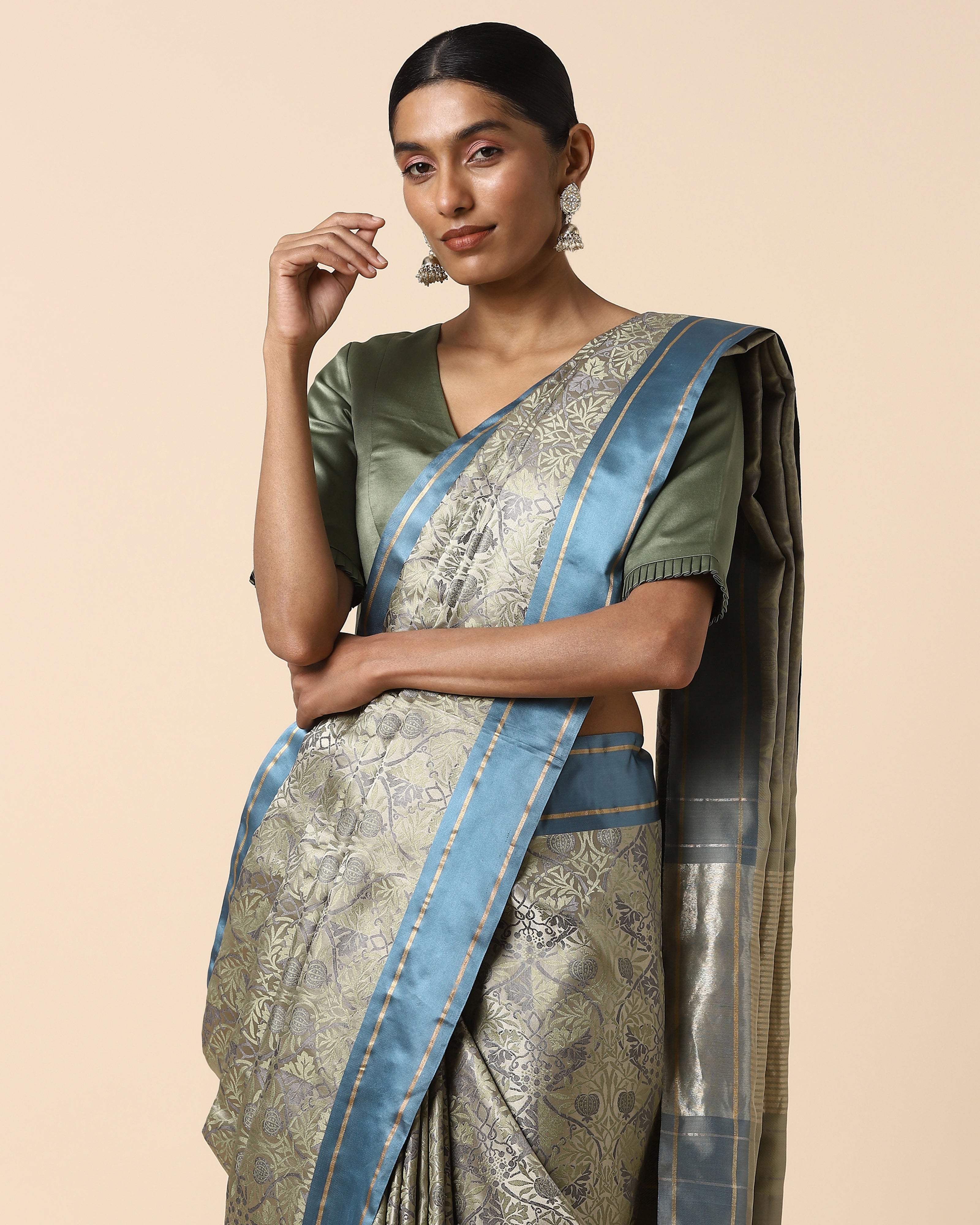Prerita Banarasi Tanchoi Silk Saree