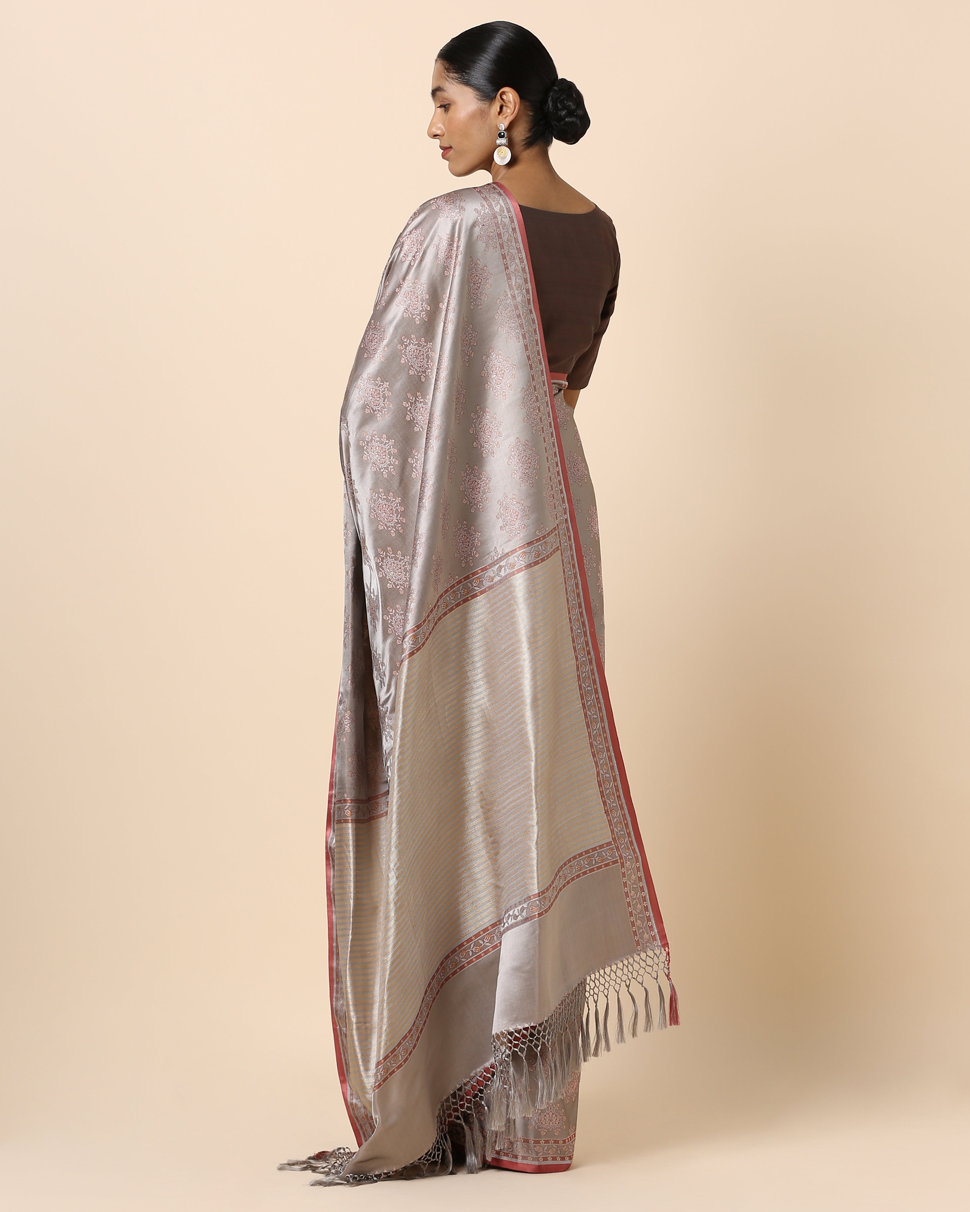 Prisha Banarasi Tanchoi Silk Saree