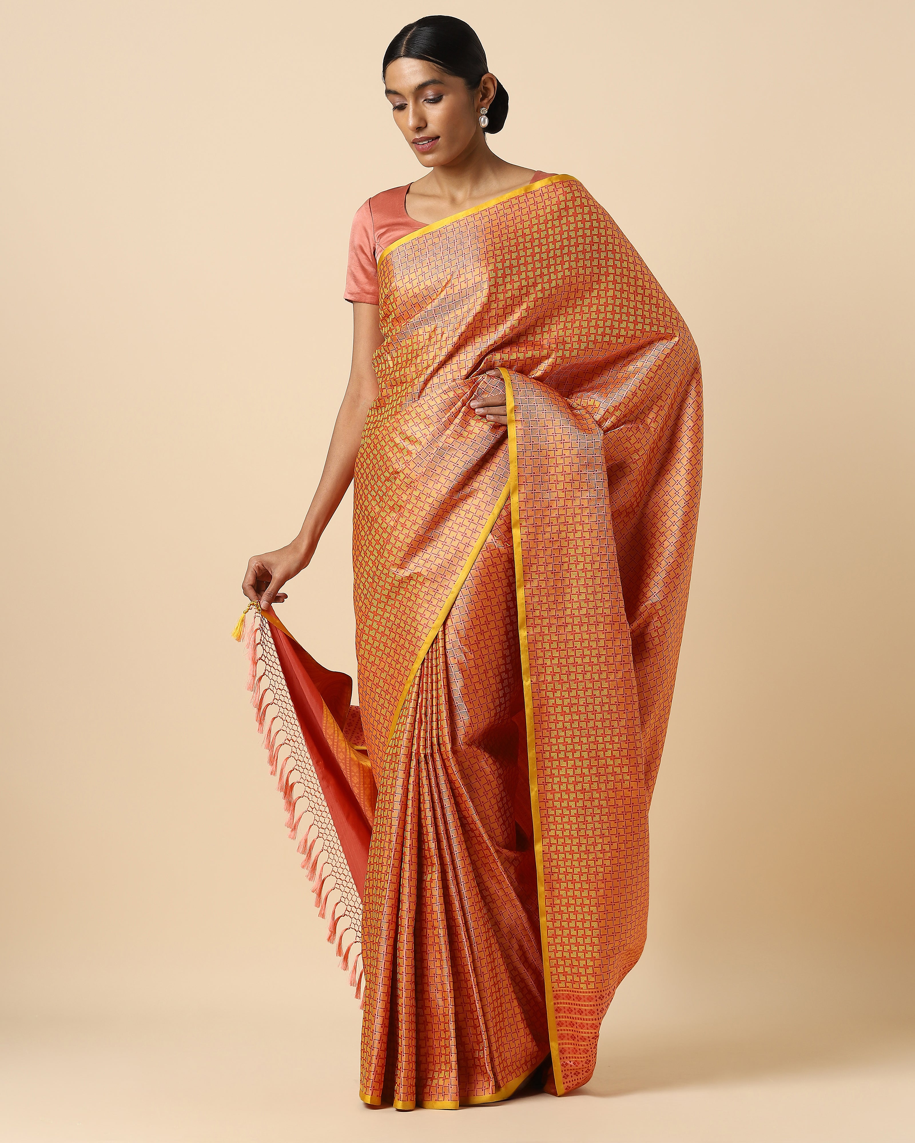 Marala Banarasi Tanchoi Silk Saree