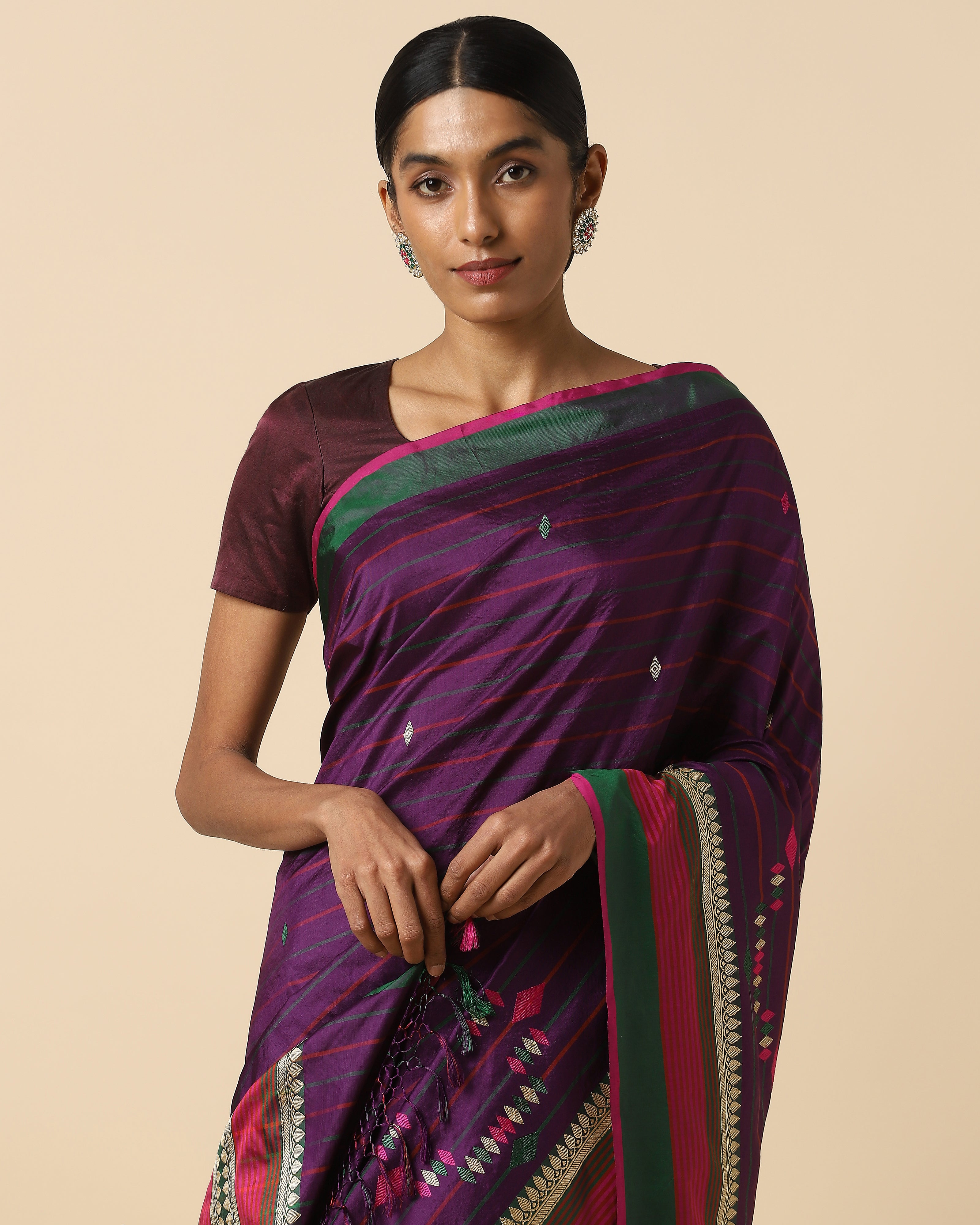 Vallabhi Banarasi Kadwa Silk Saree