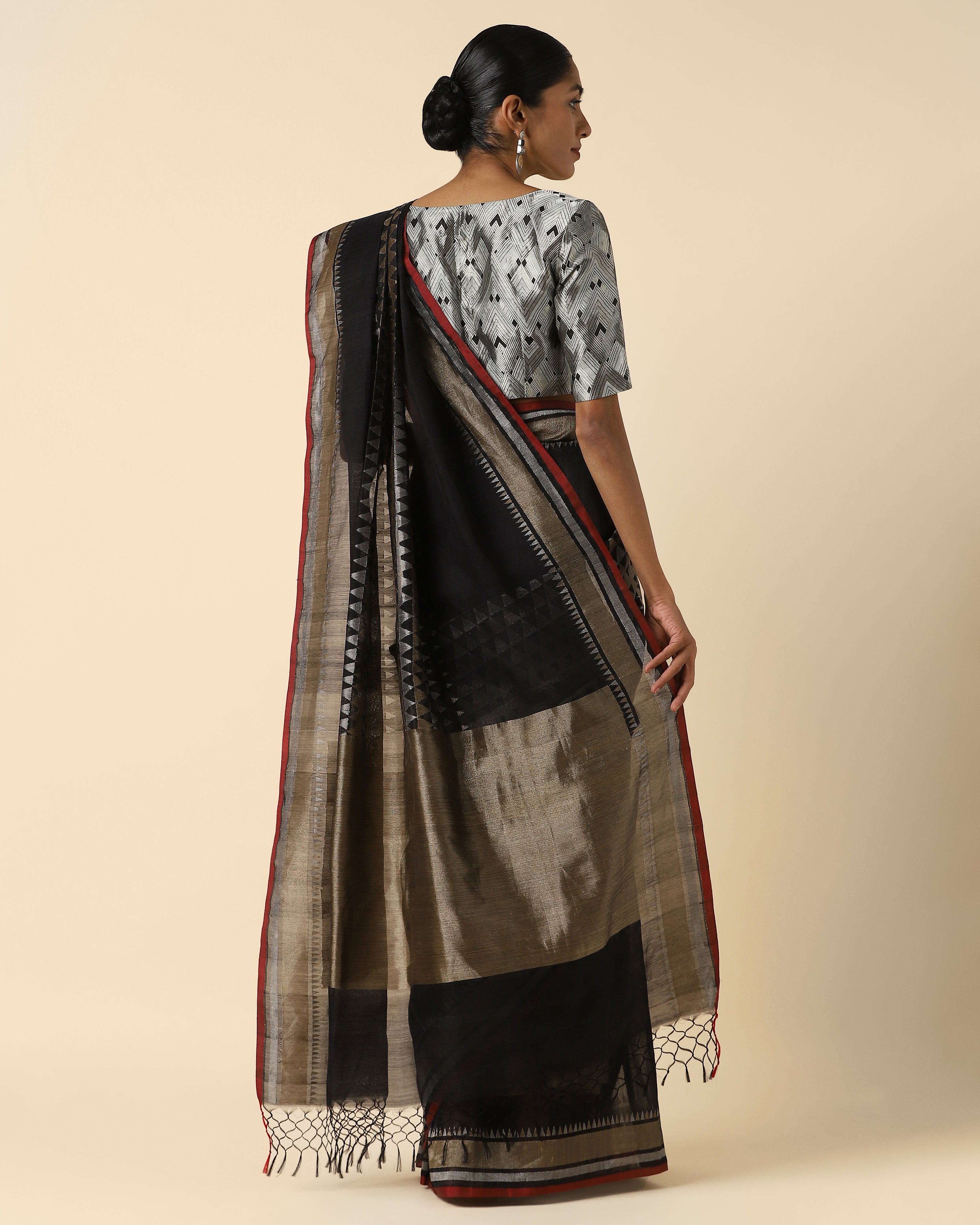 Kamda Banarasi Jamdani Silk Cotton Saree