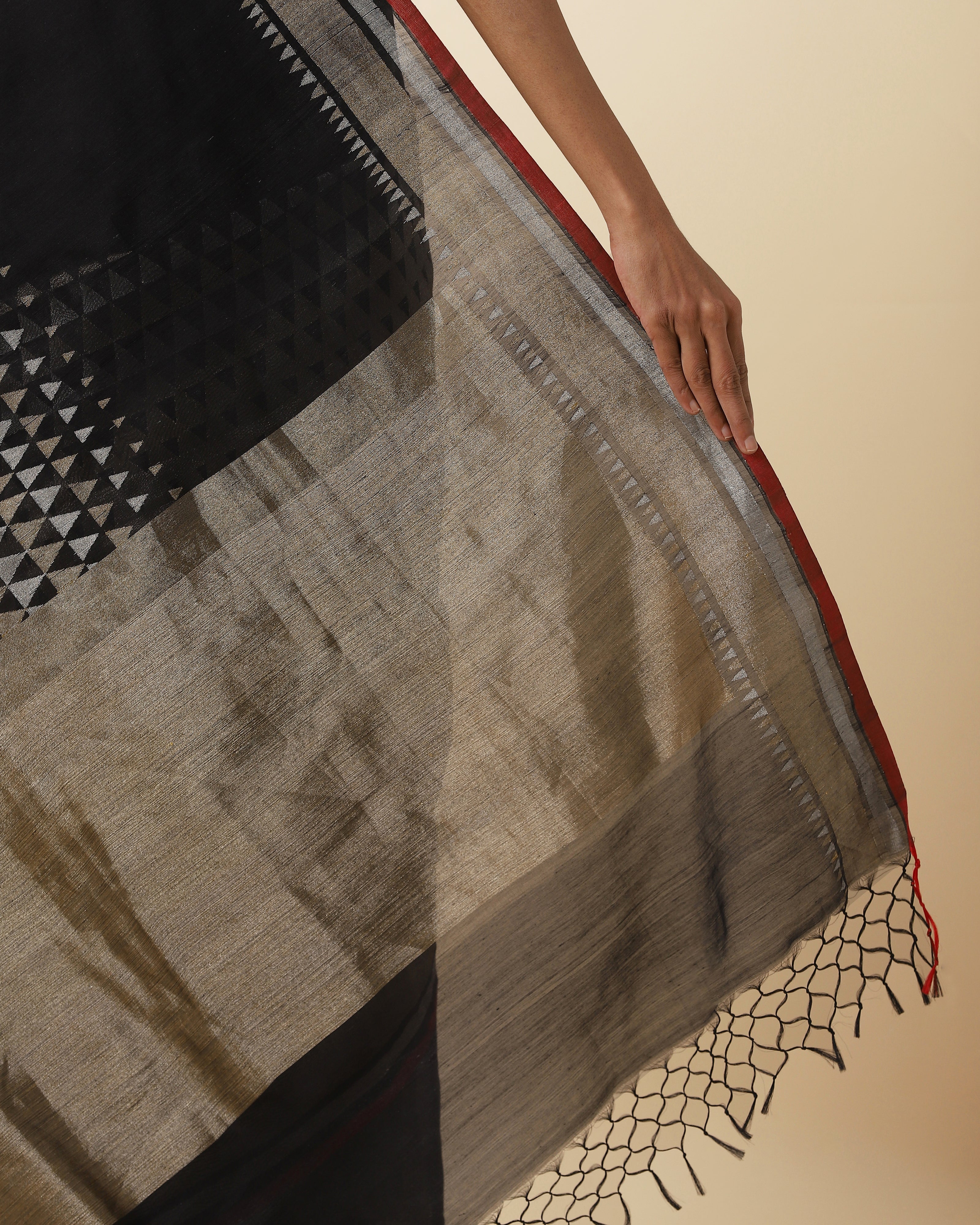 Kamda Banarasi Jamdani Silk Cotton Saree