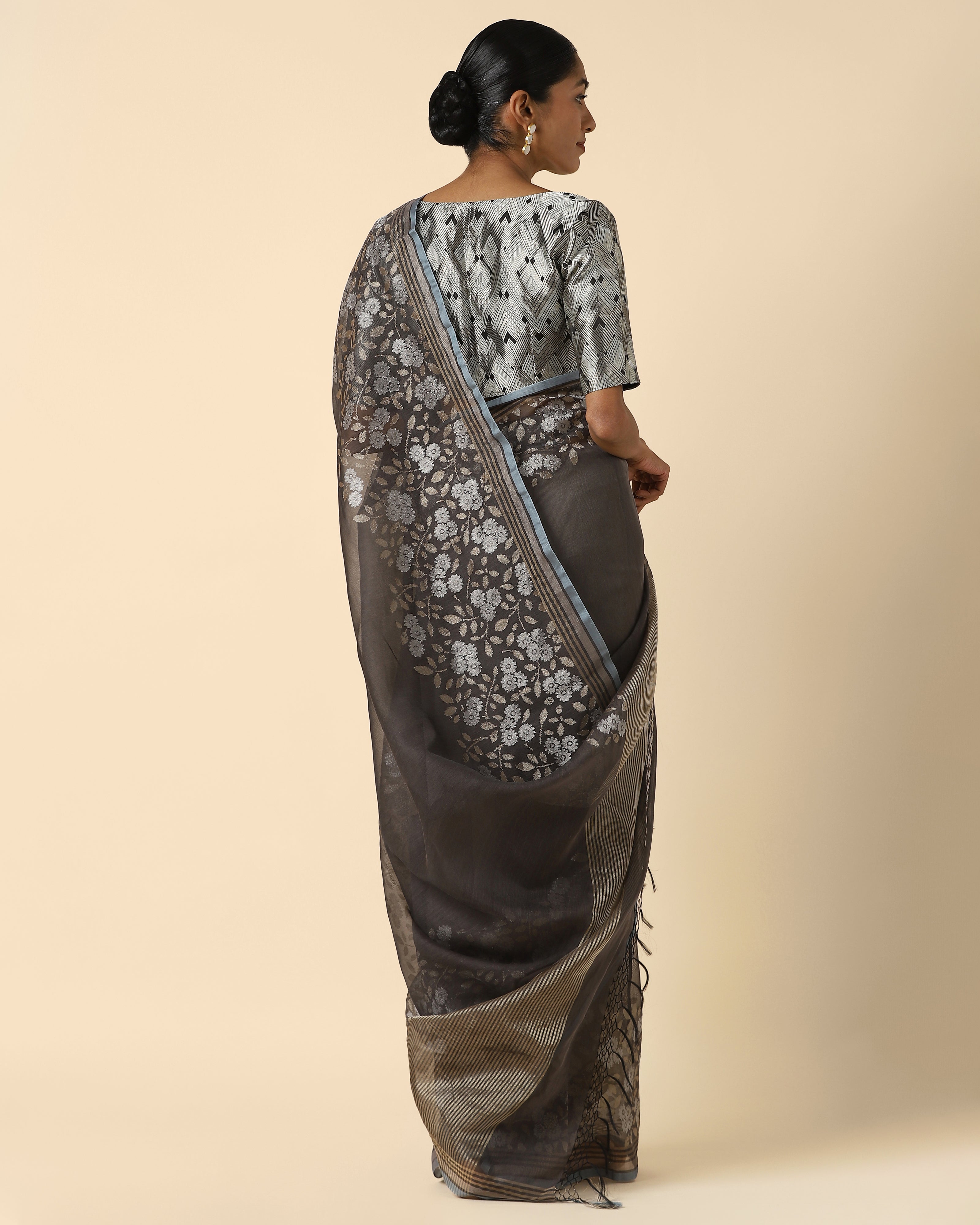 Nipuni Banarasi Jamdani Silk Cotton Saree