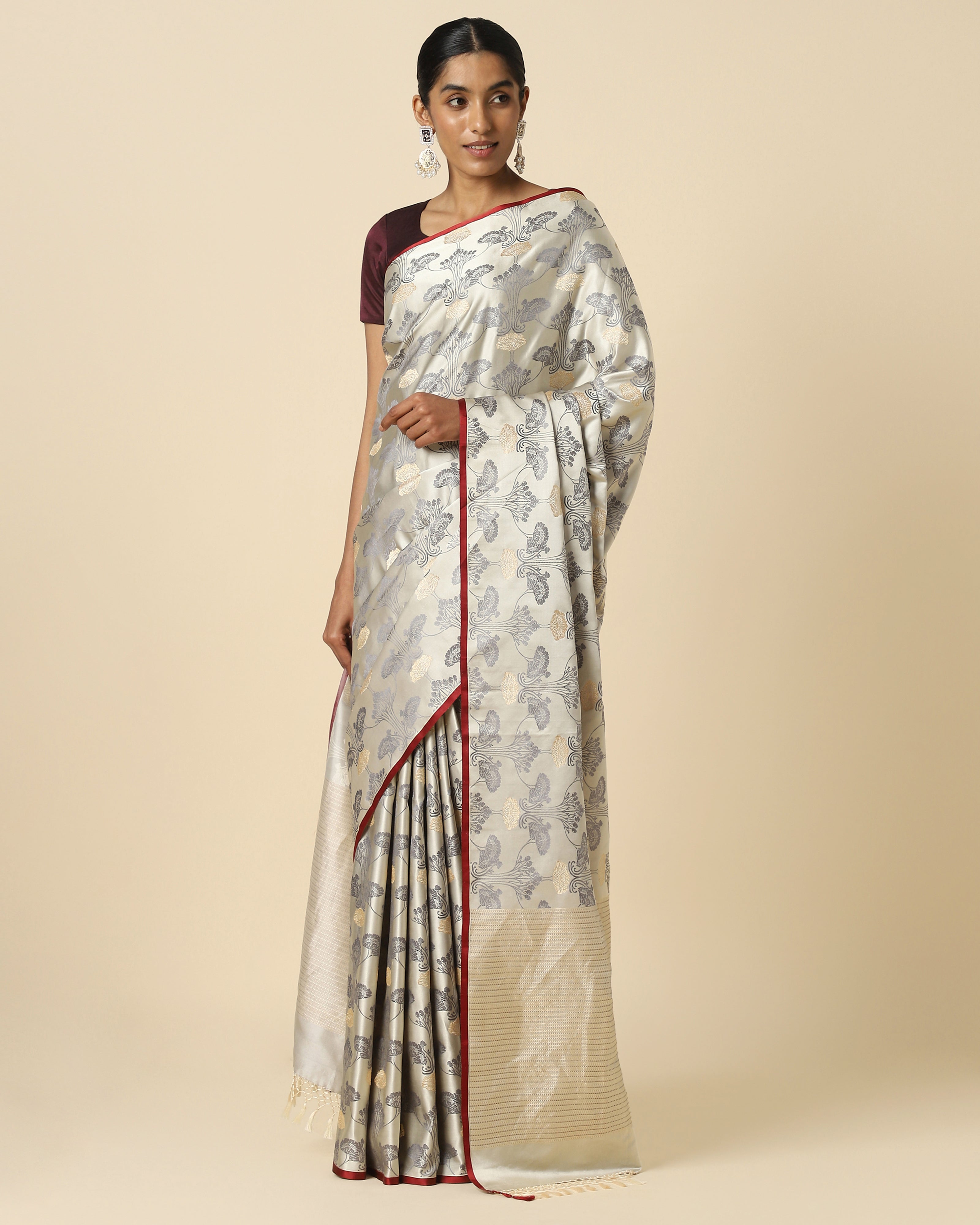 Tripuri Banarasi Tanchoi Silk Saree