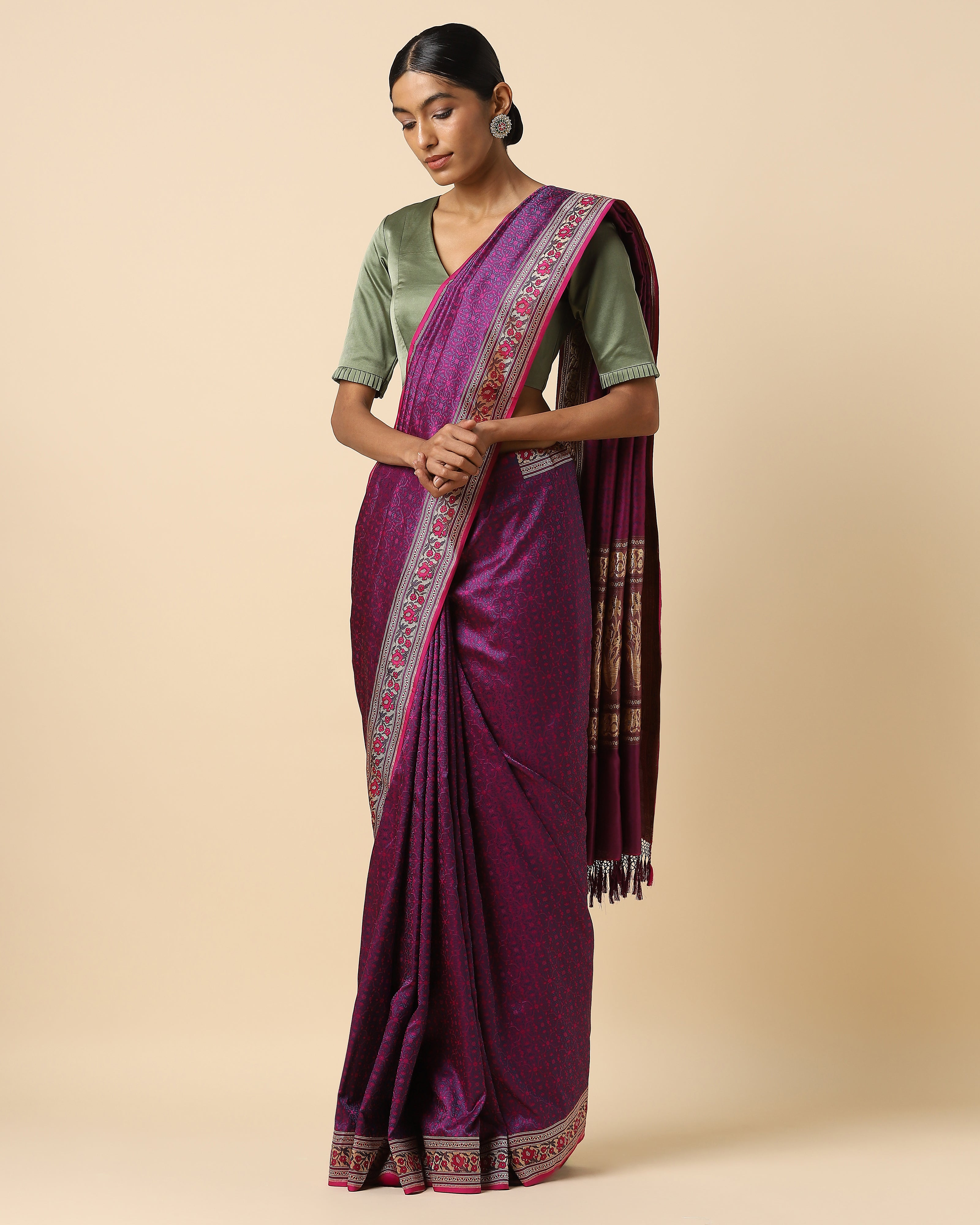 Mishika Banarasi Tanchoi Silk Saree