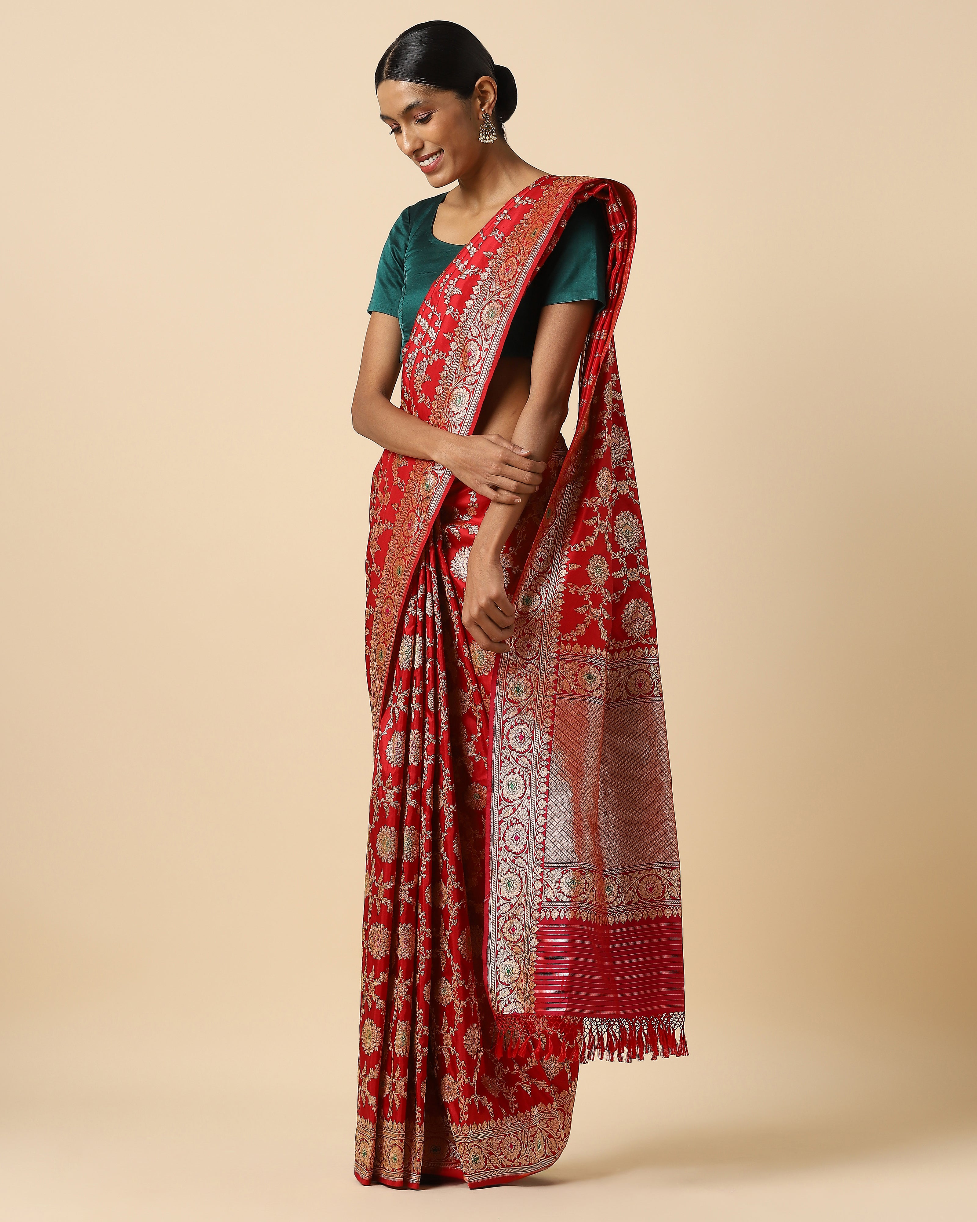 Jishna Banarasi Kadwa Silk Saree