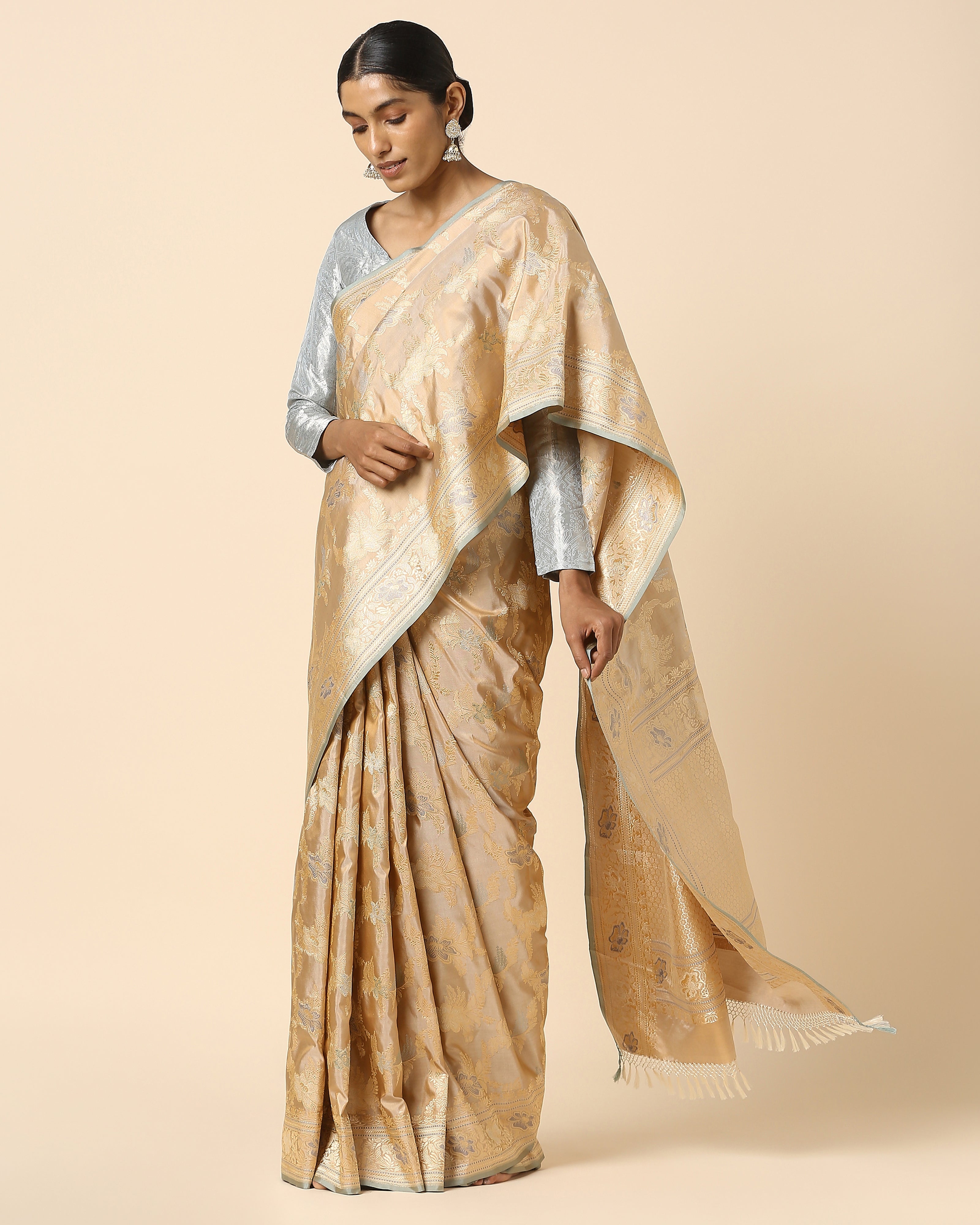 Dhanvi Banarasi Kadwa Silk Saree