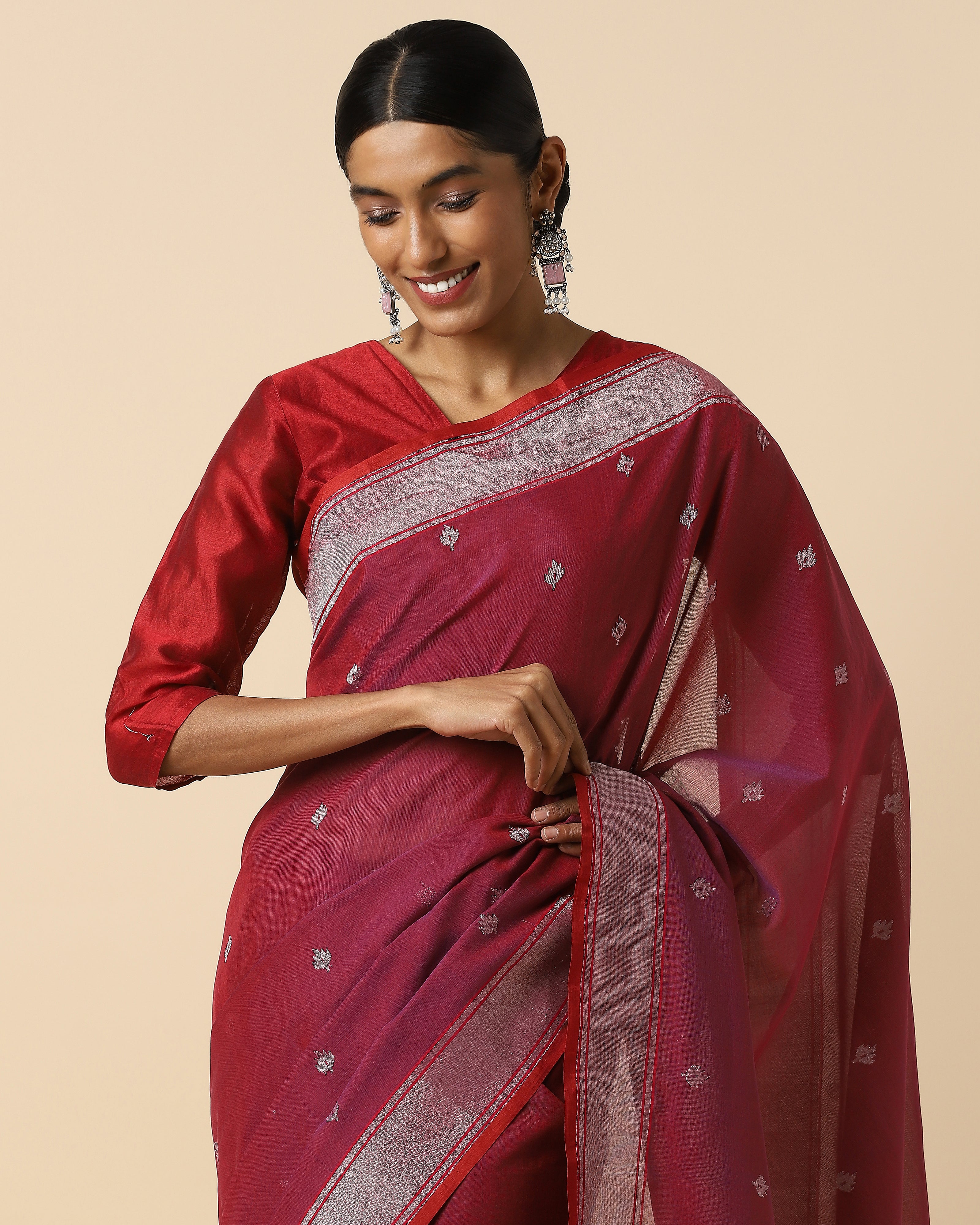 Divisha Banarasi Kadwa Cotton Saree