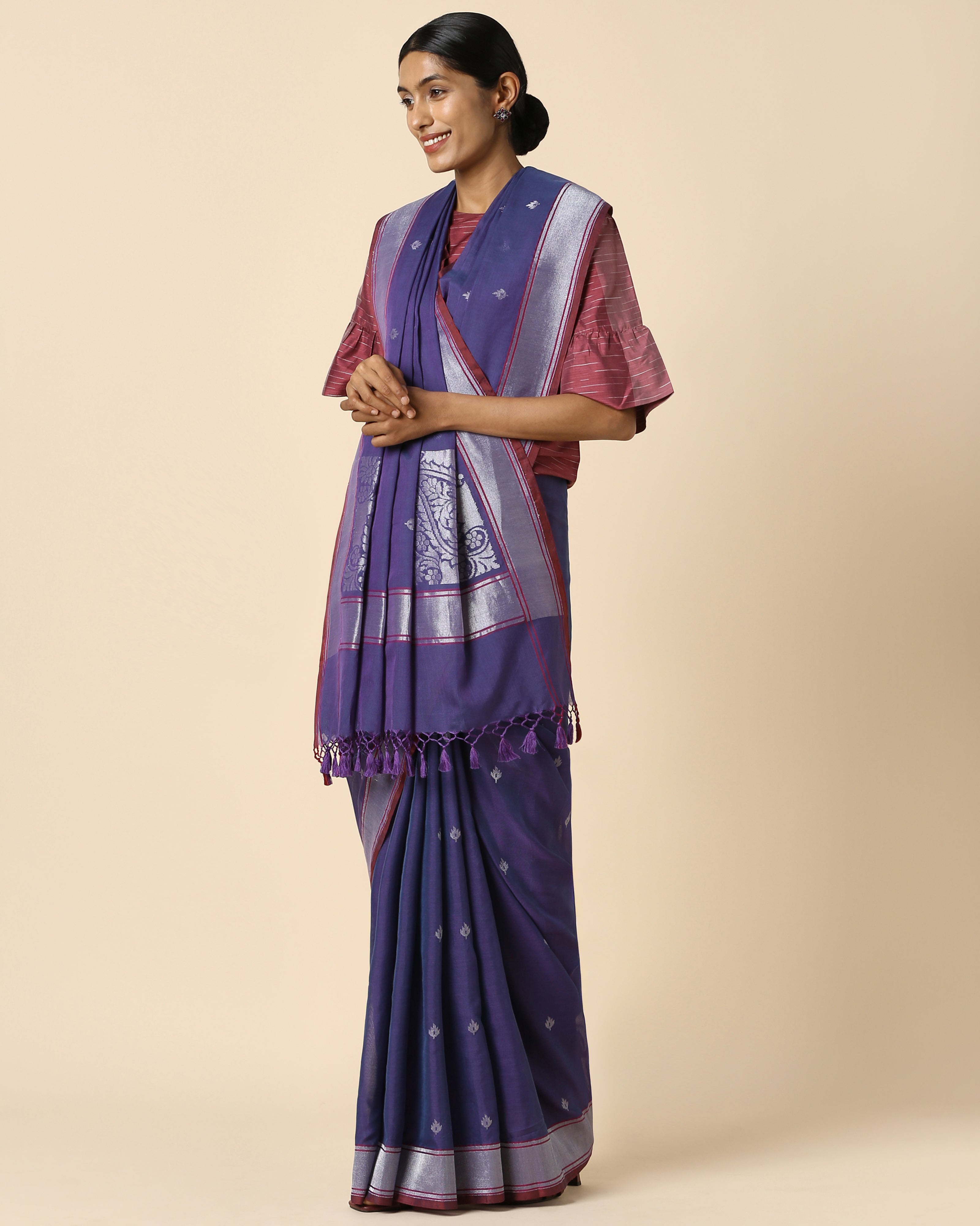 Divisha Banarasi Kadwa Cotton Saree