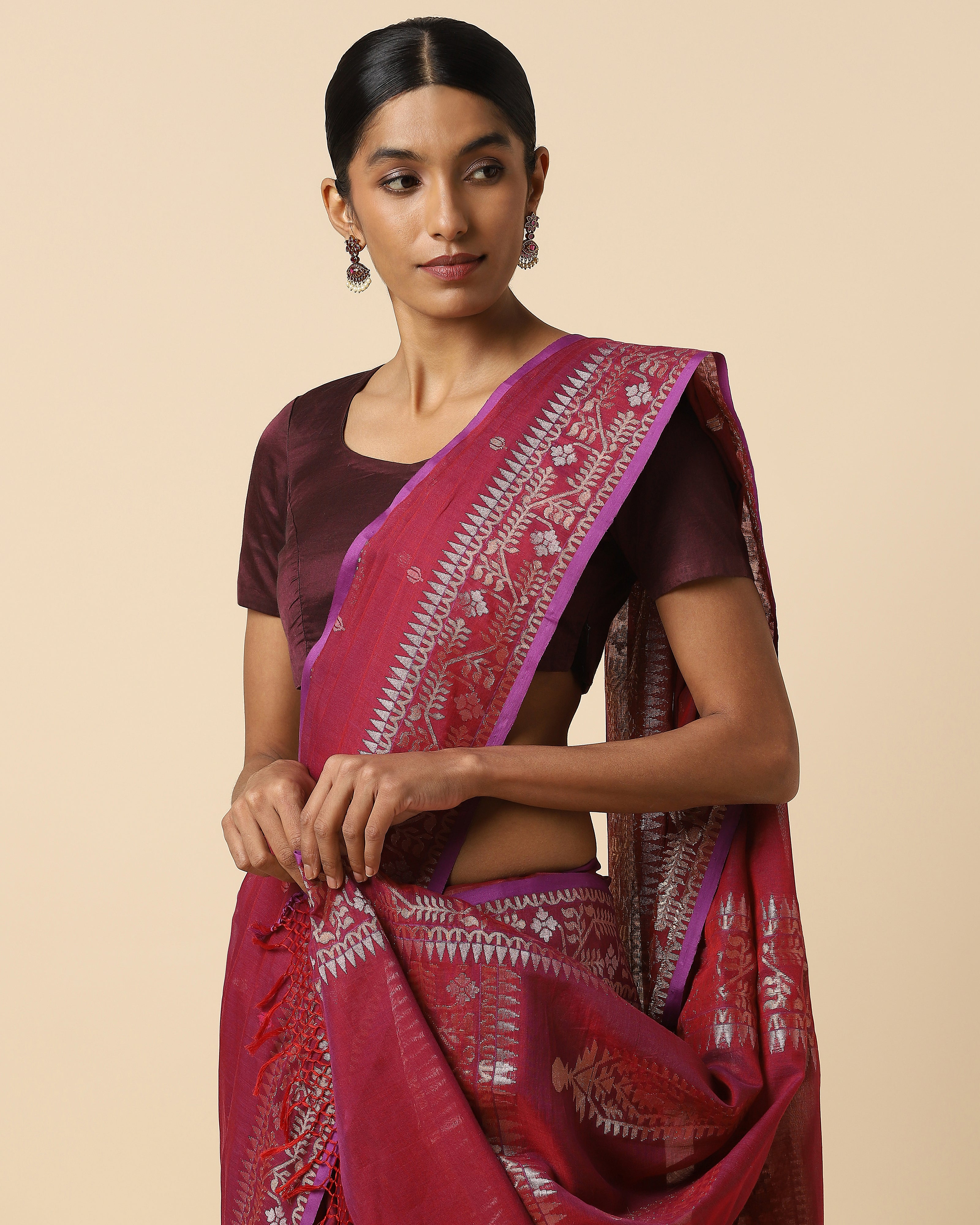 Shreenika Banarasi Kadwa Cotton Saree