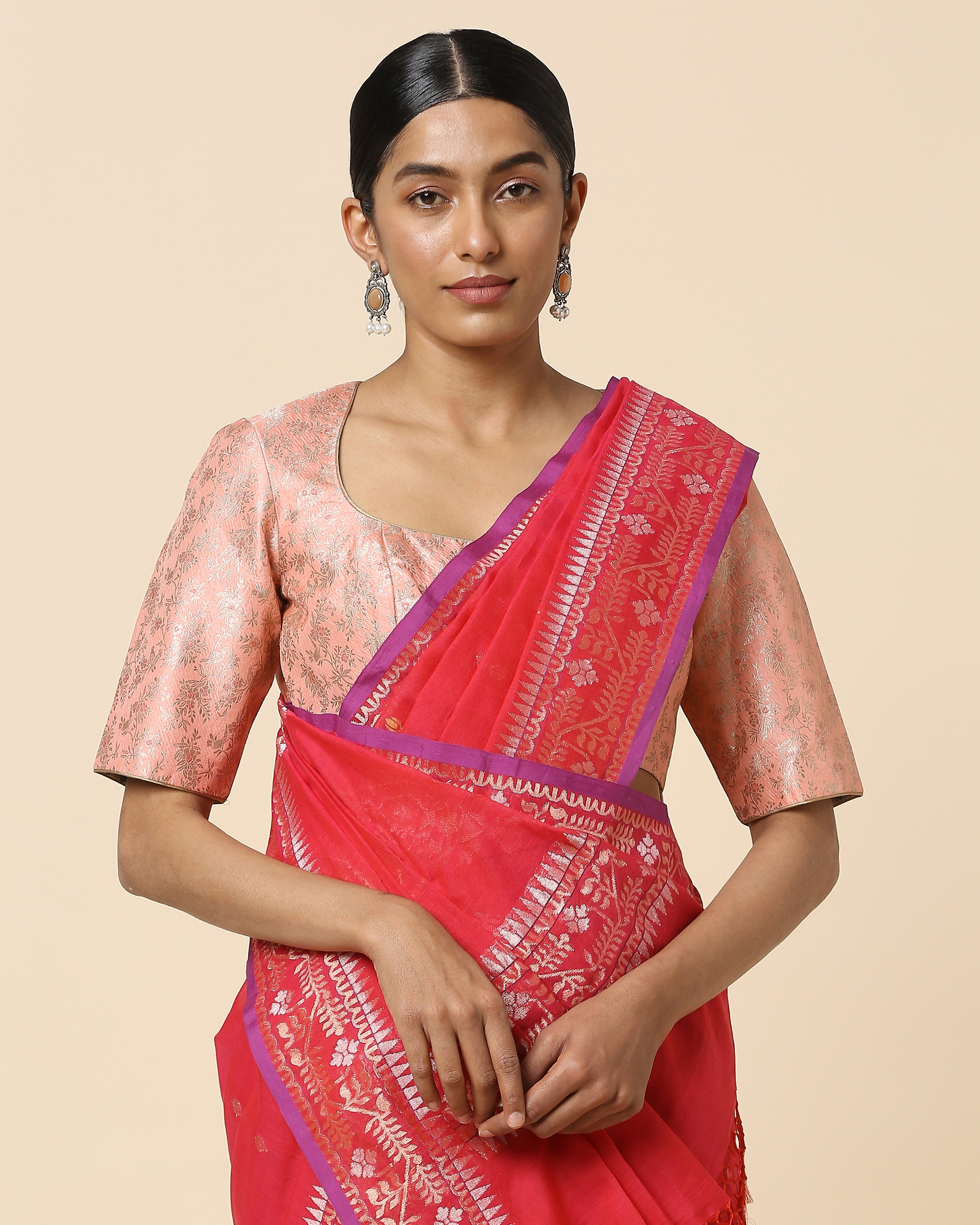 Shreenika Banarasi Kadwa Cotton Saree