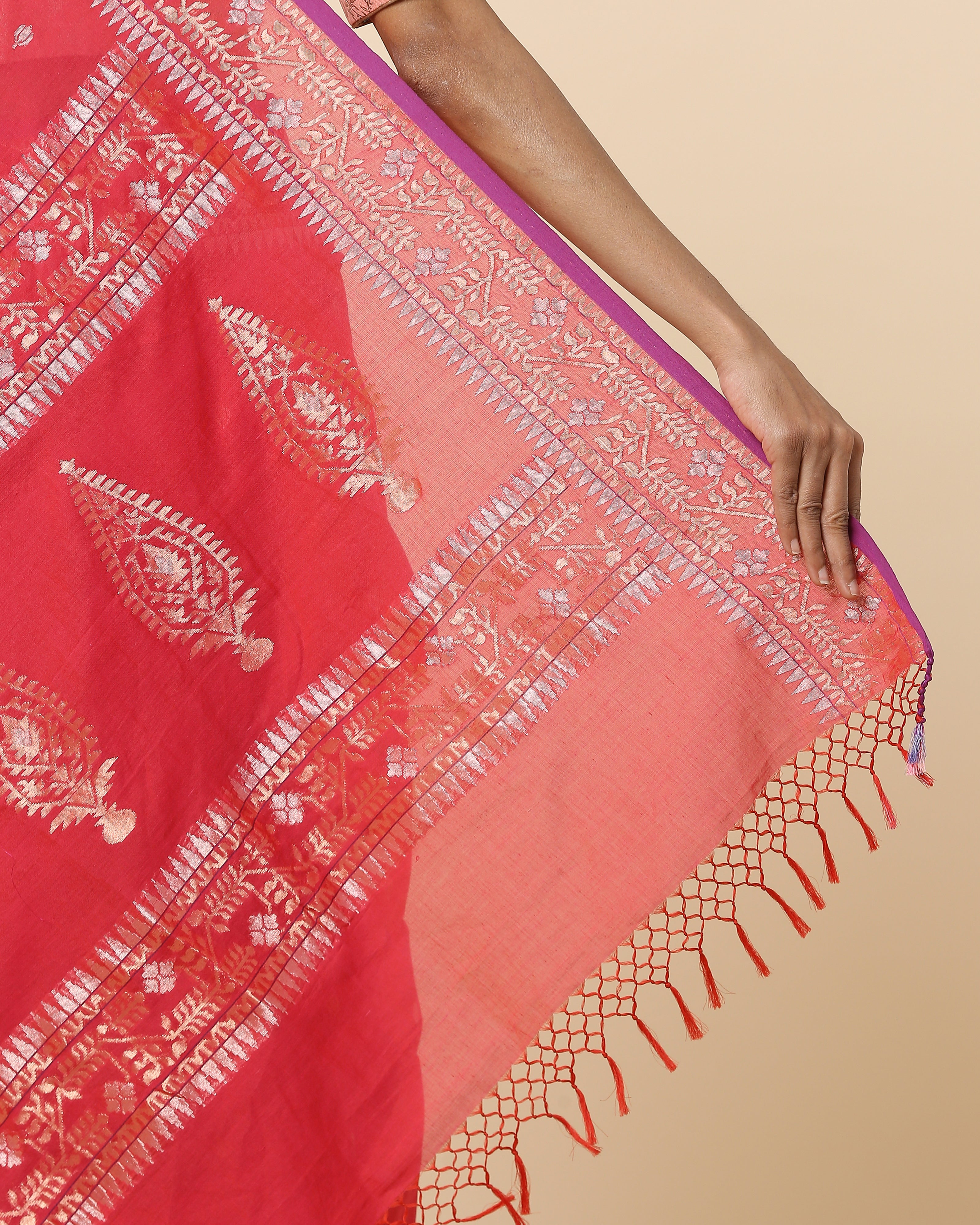 Shreenika Banarasi Kadwa Cotton Saree