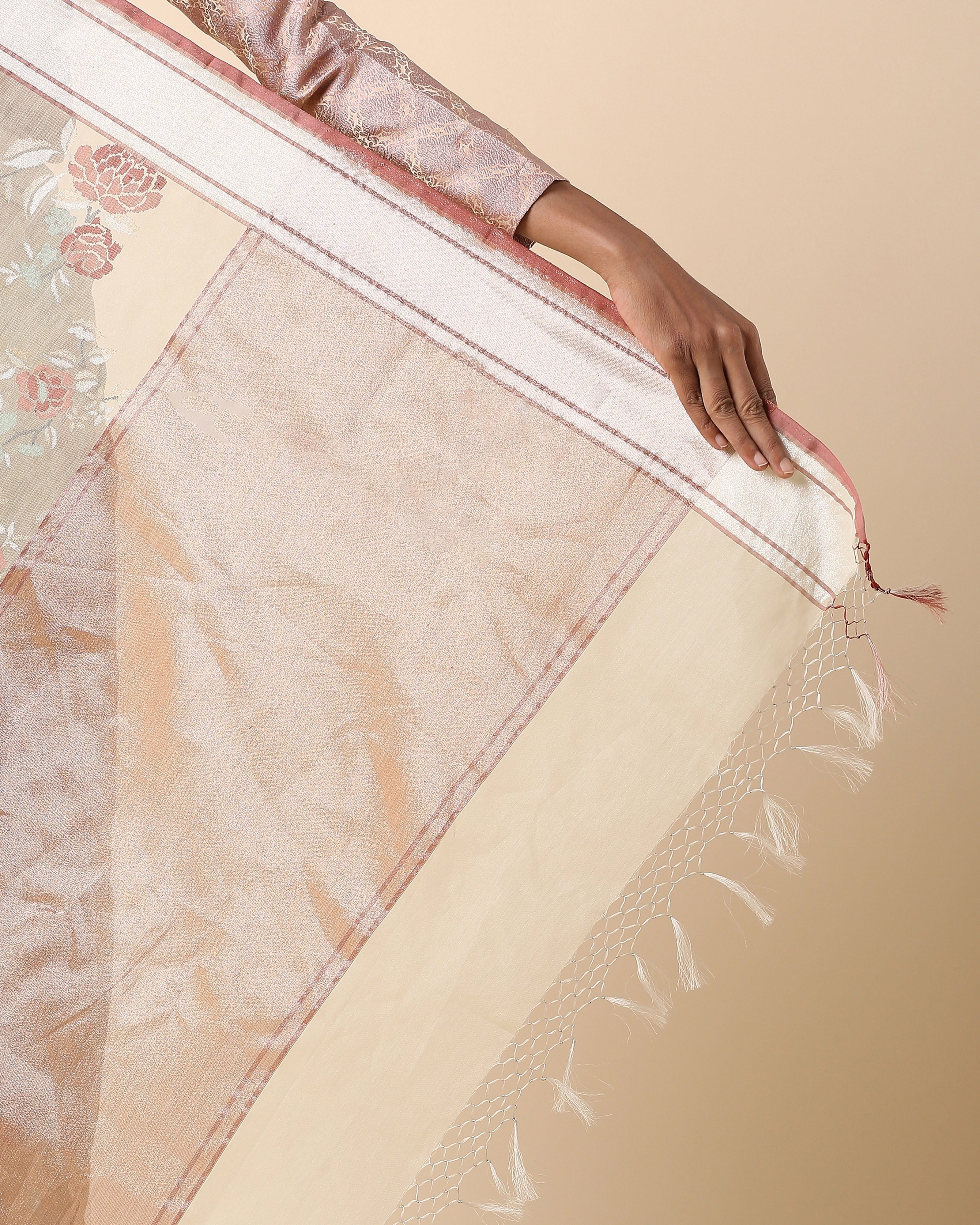 Oeshi Banarasi Jamdani Silk Cotton Saree