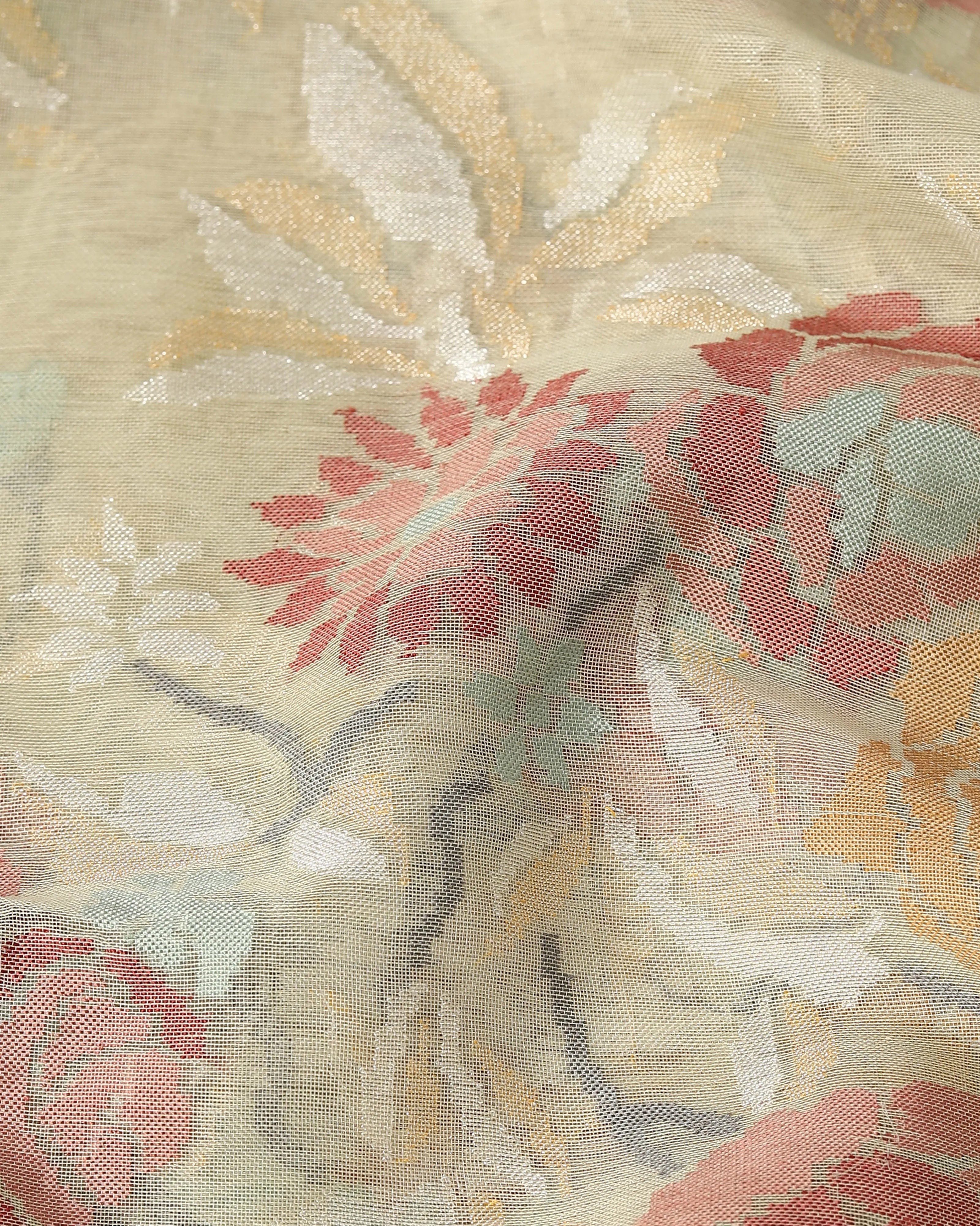 Oeshi Banarasi Jamdani Silk Cotton Saree