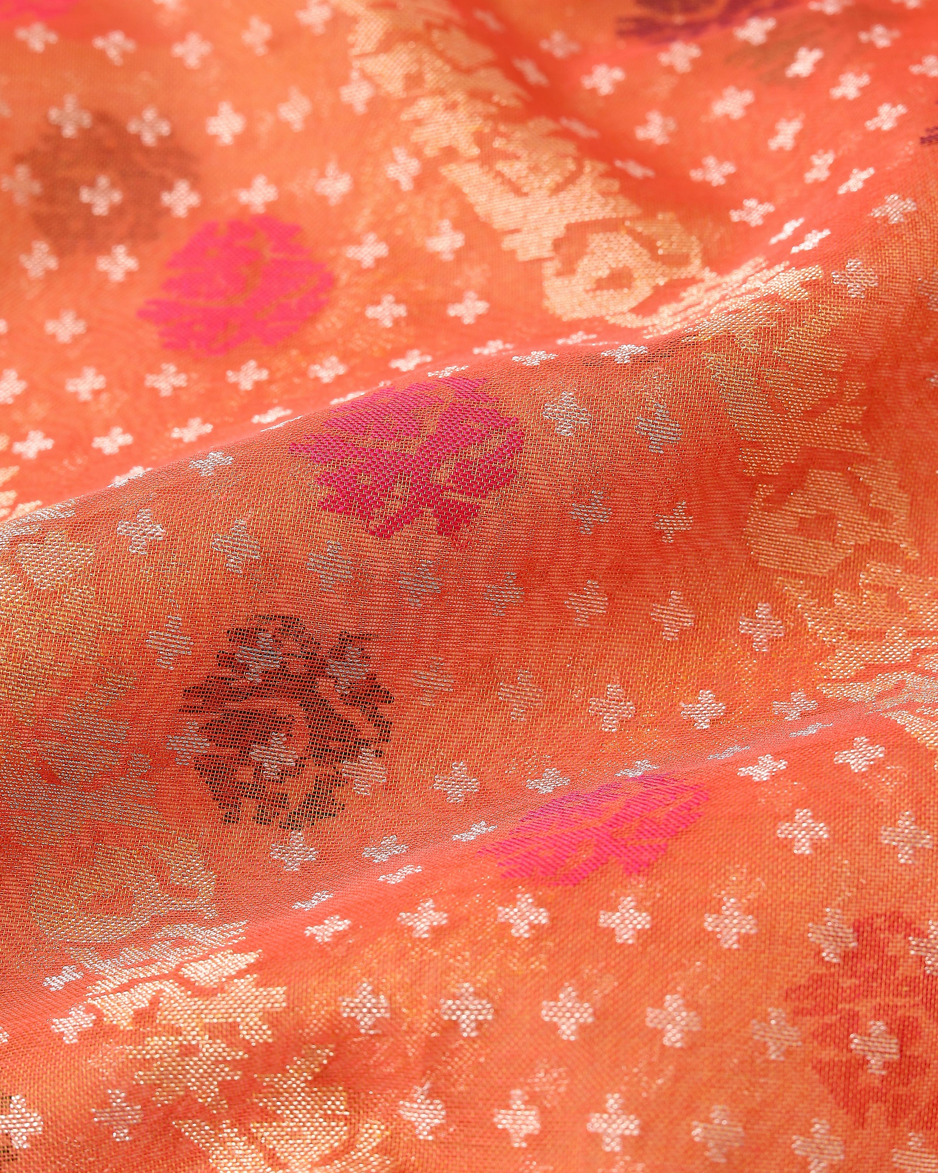 Divya Banarasi Jamdani Silk Cotton Saree