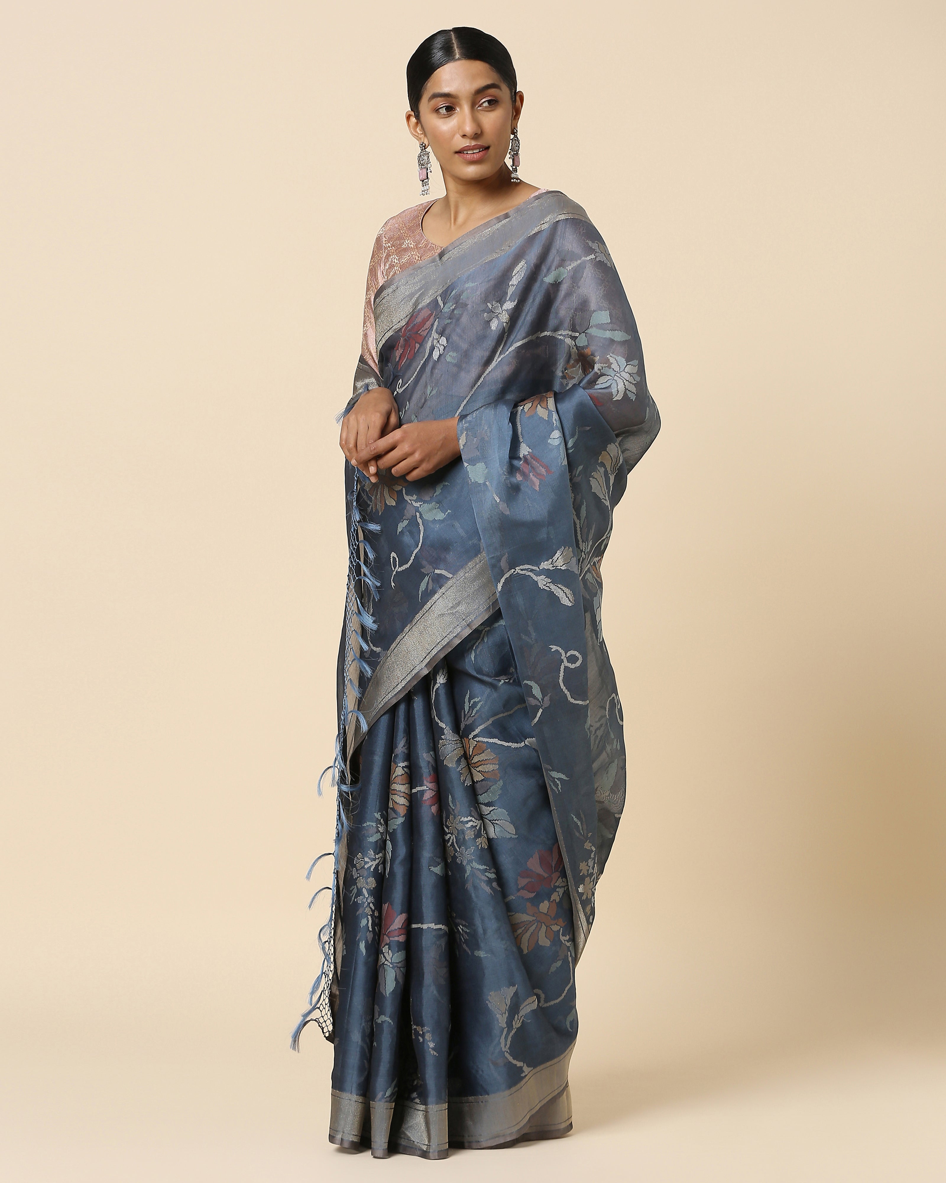 Kahini Banarasi Jamdani Silk Cotton Saree