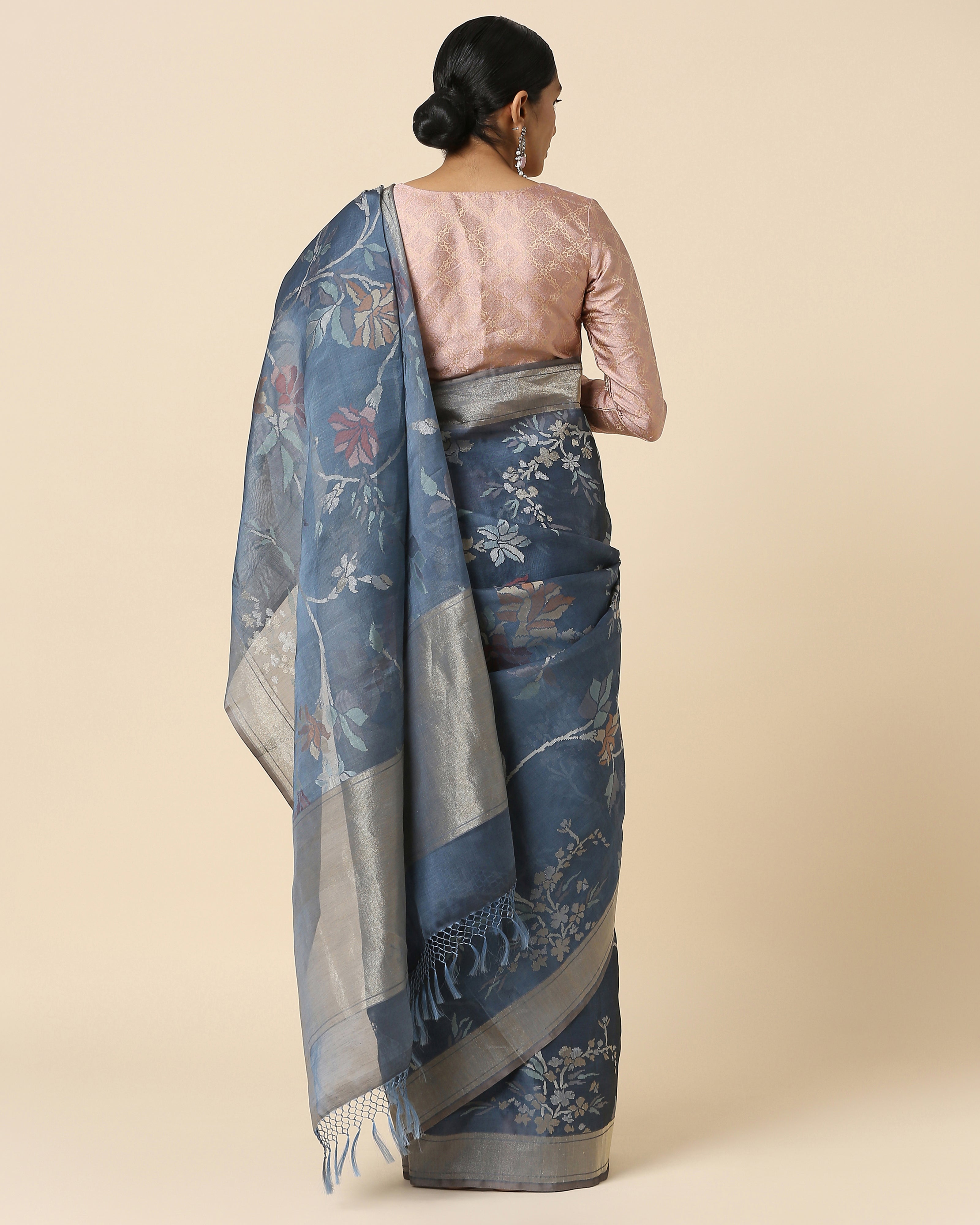 Kahini Banarasi Jamdani Silk Cotton Saree