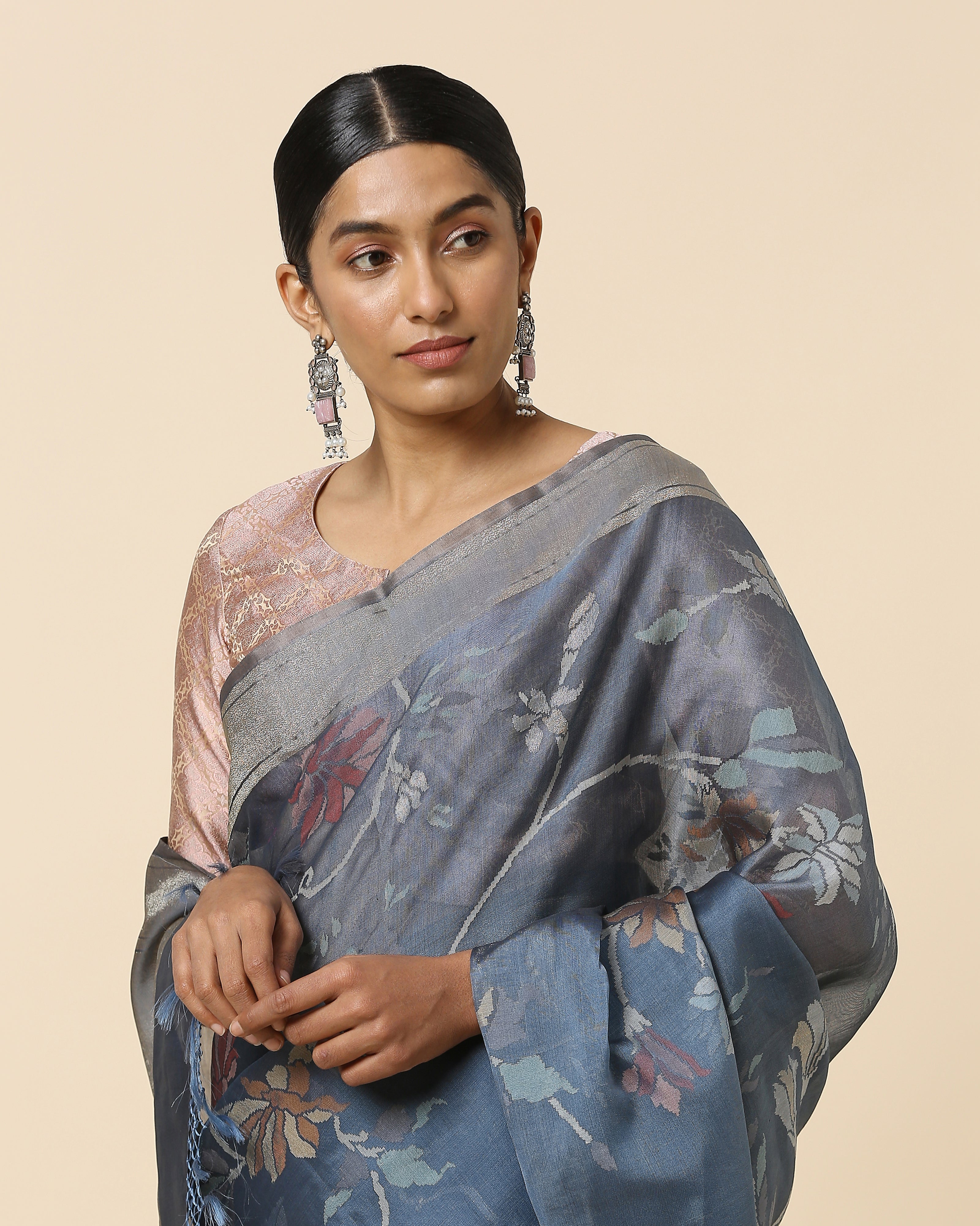 Kahini Banarasi Jamdani Silk Cotton Saree