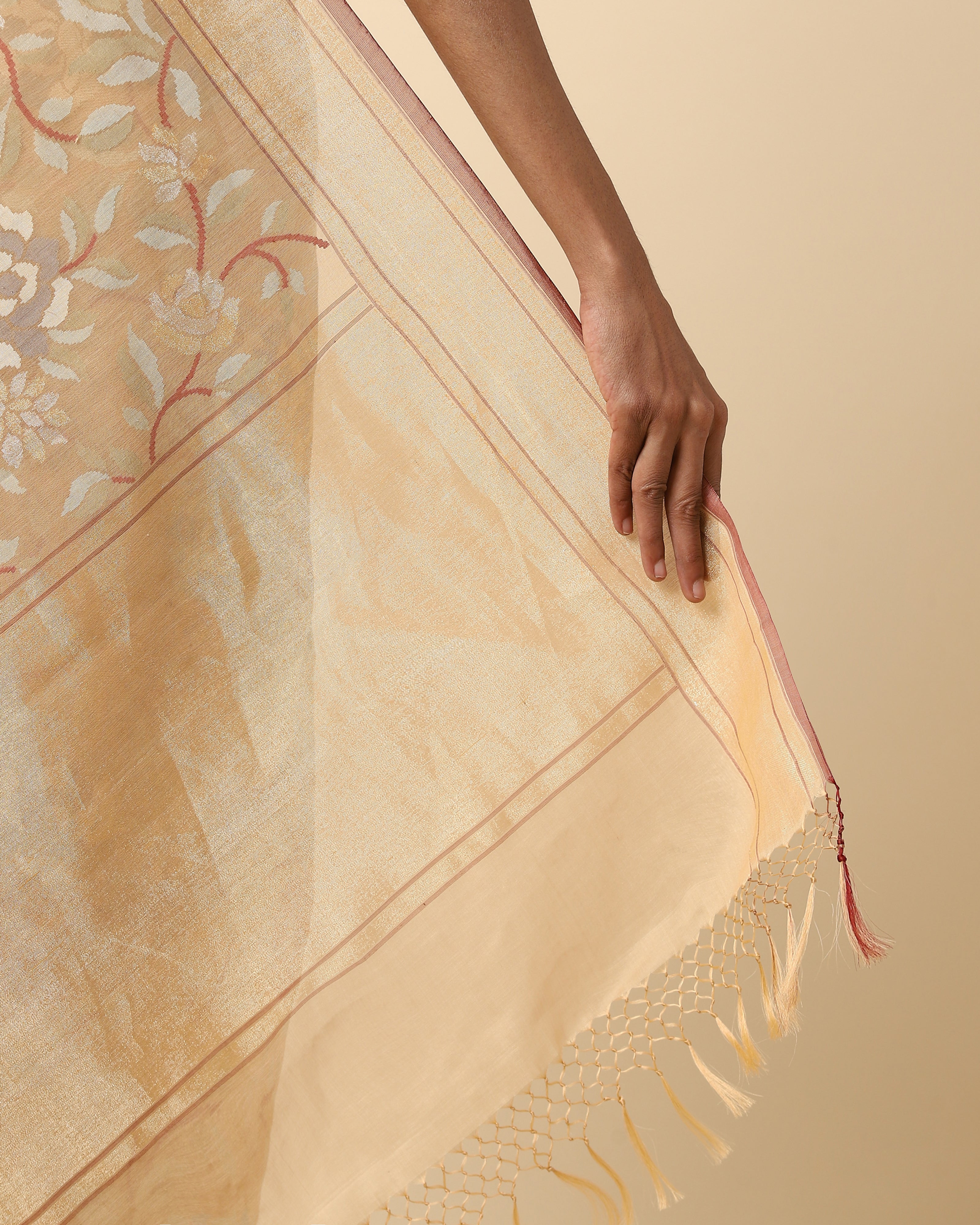 Kakali Banarasi Jamdani Silk Cotton Saree