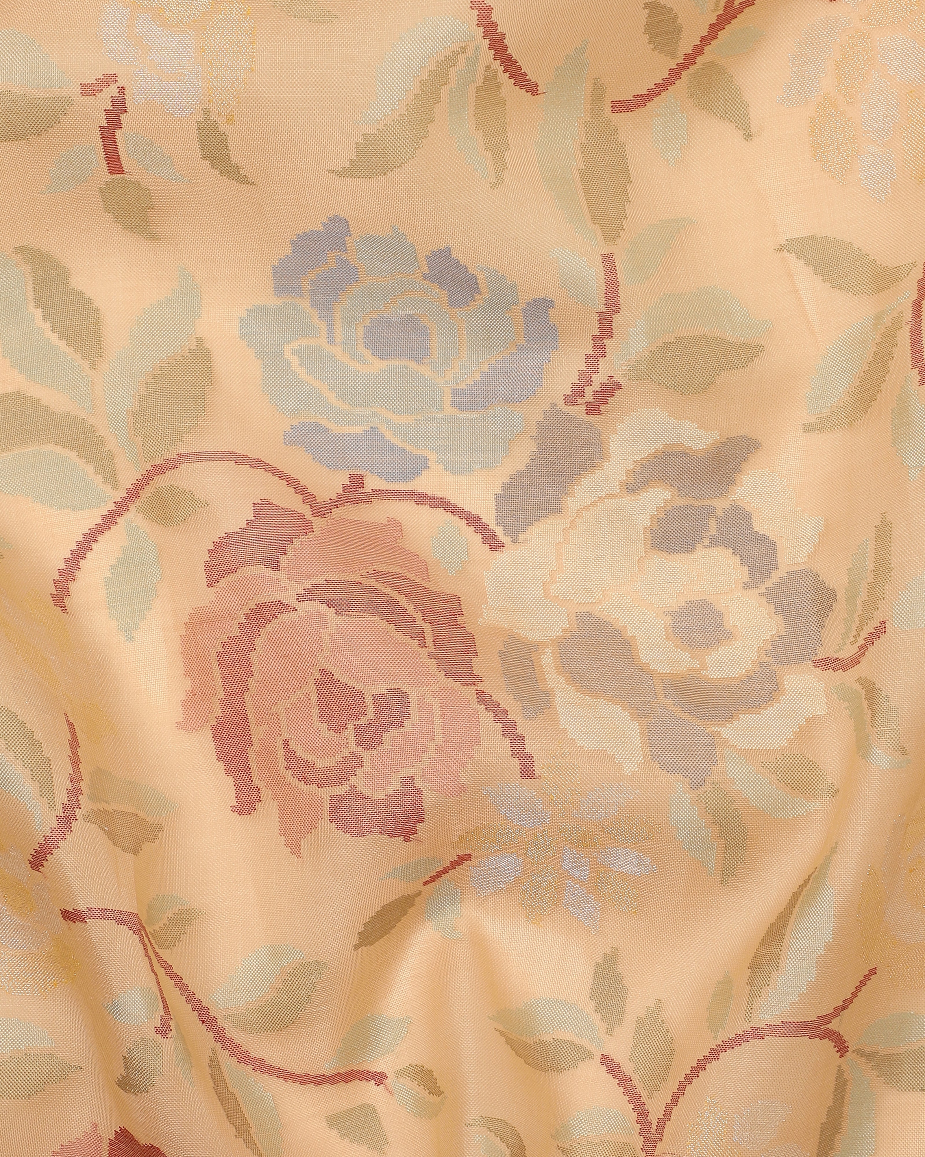 Kakali Banarasi Jamdani Silk Cotton Saree